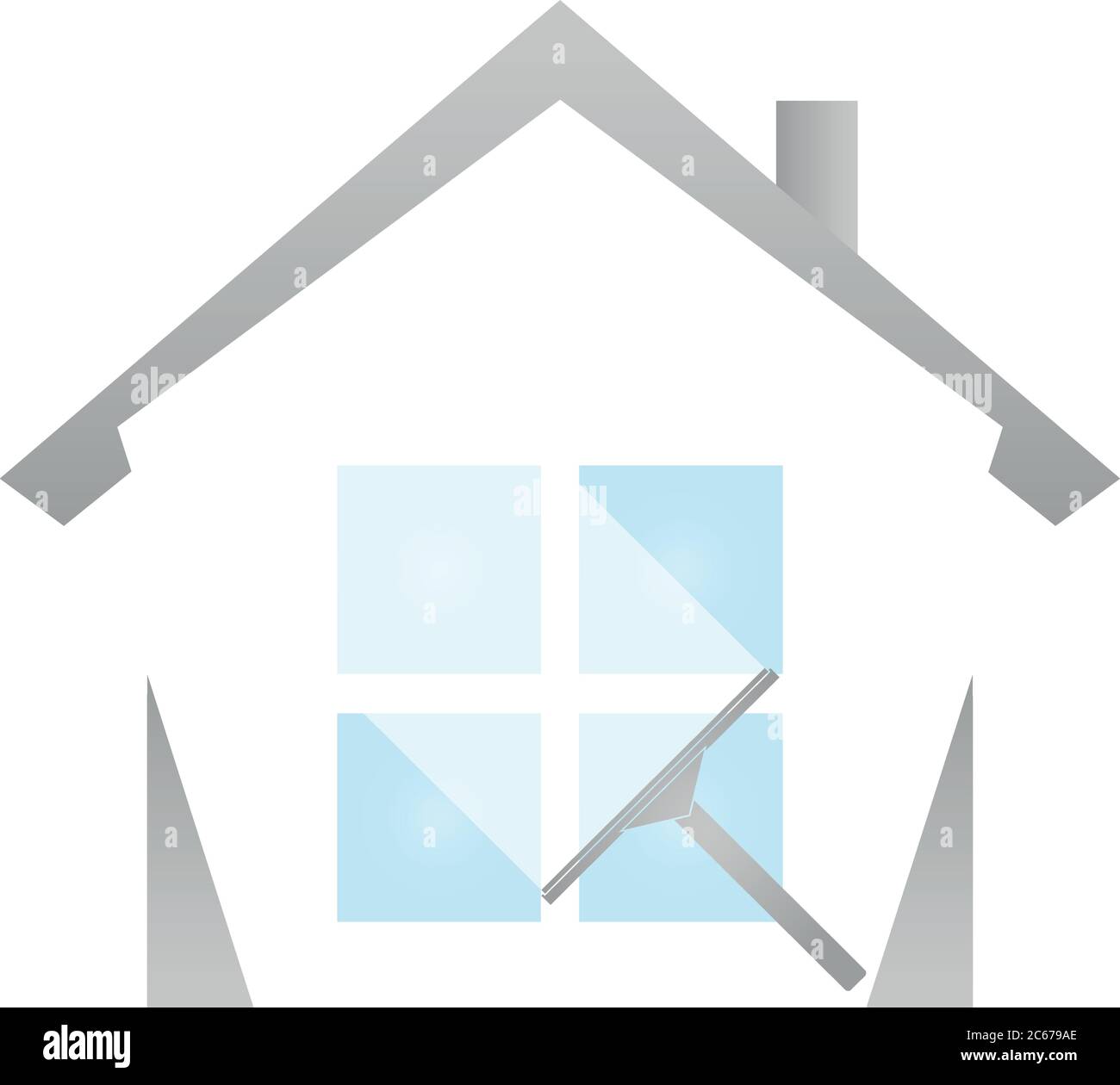 Cleaning windows, cleaning, cleaning company, logo, icon Stock Vector