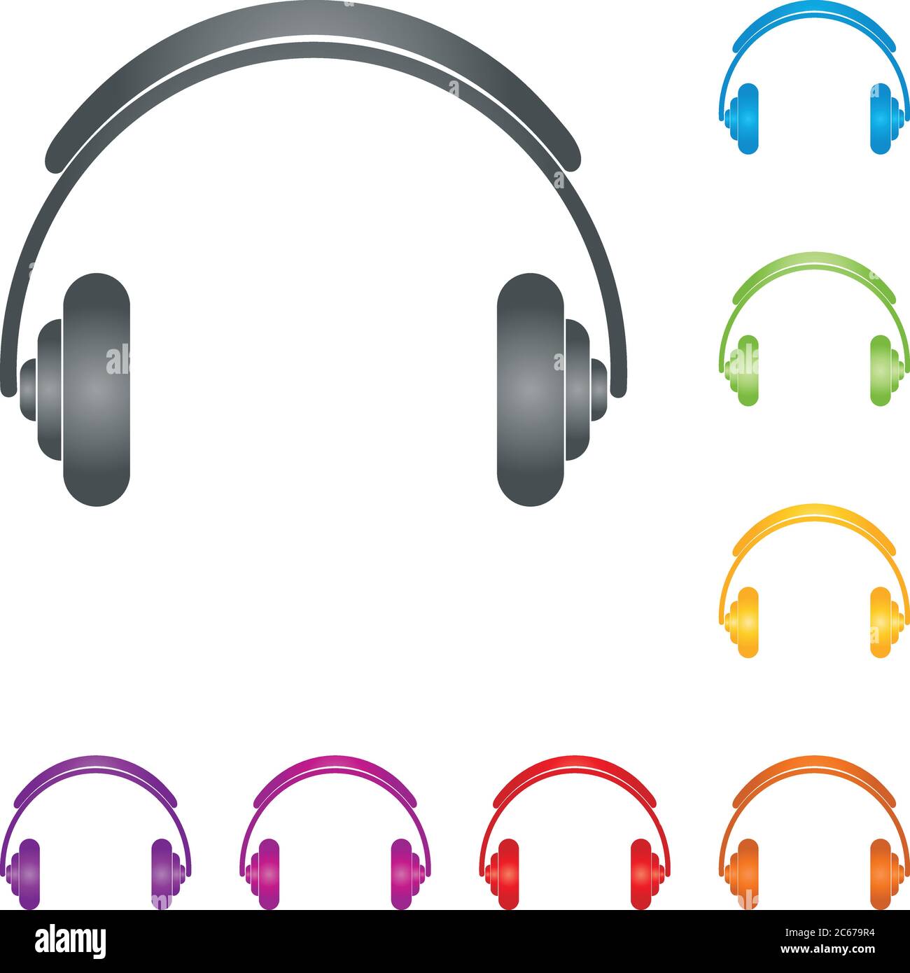 Headphones, headphone, collection, logo Stock Vector Image & Art Alamy