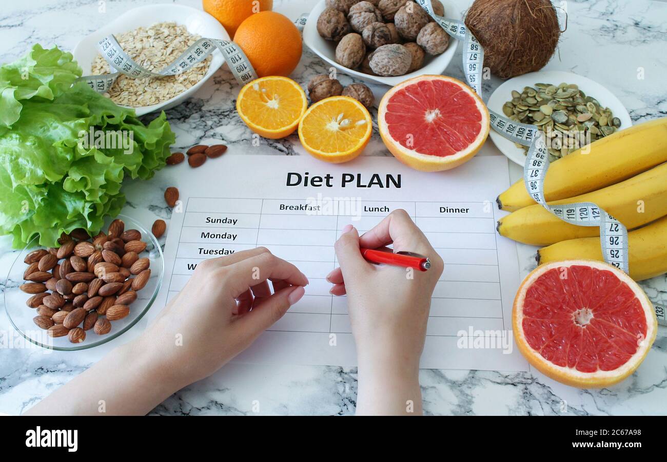diet-meal-planner-hi-res-stock-photography-and-images-alamy
