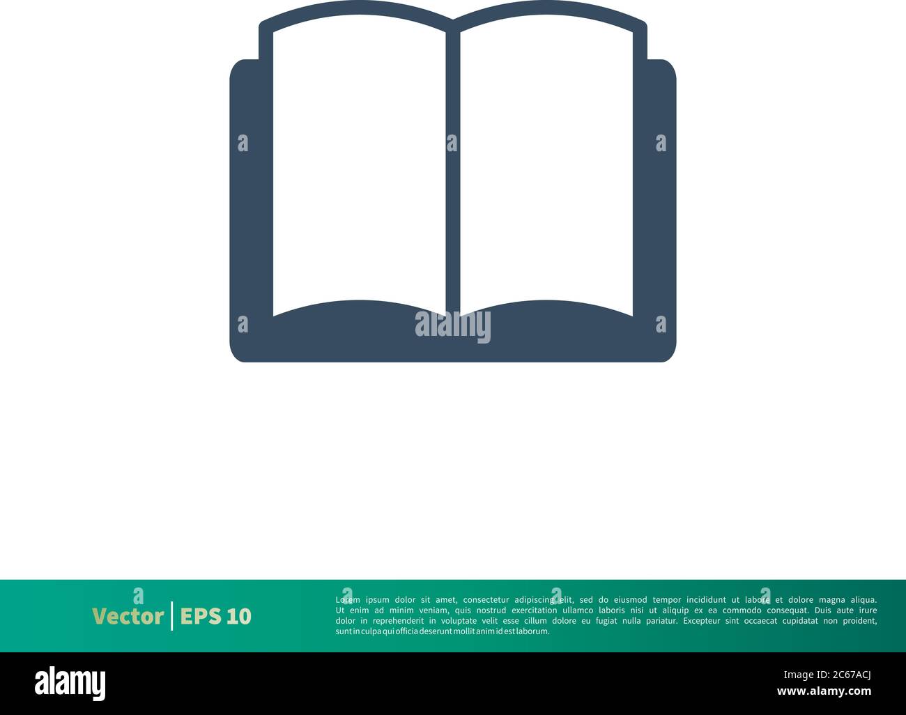 Book - Education Icon Vector Logo Template Illustration Design. Editable Vector EPS 10. Stock Vector
