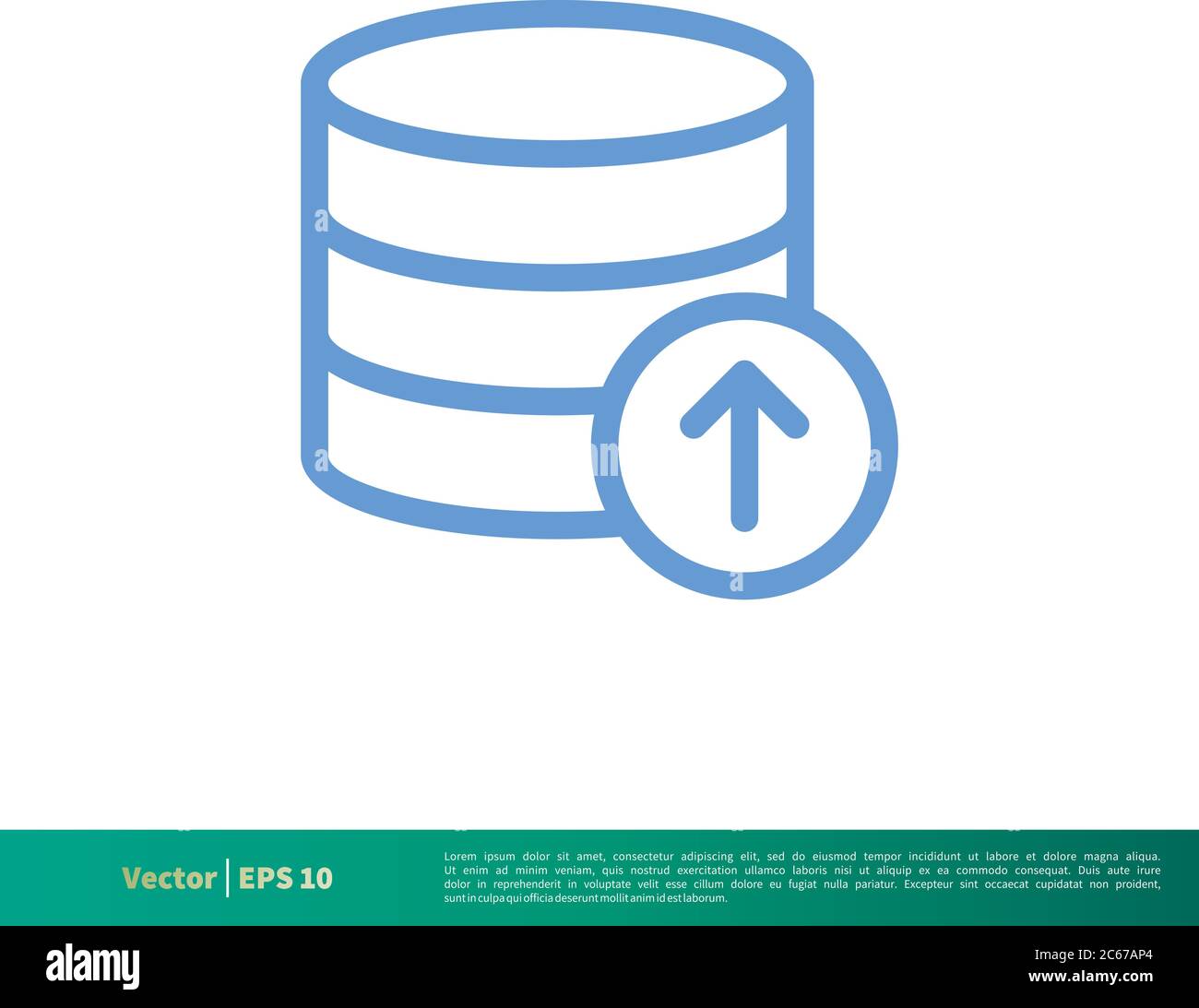 Data Storage Essential Icon Vector Logo Template Illustration Design. Editable Vector EPS 10. Stock Vector