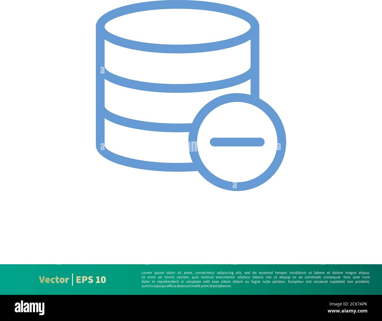 Data Storage Essential Icon Vector Logo Template Illustration Design. Editable Vector EPS 10. Stock Vector