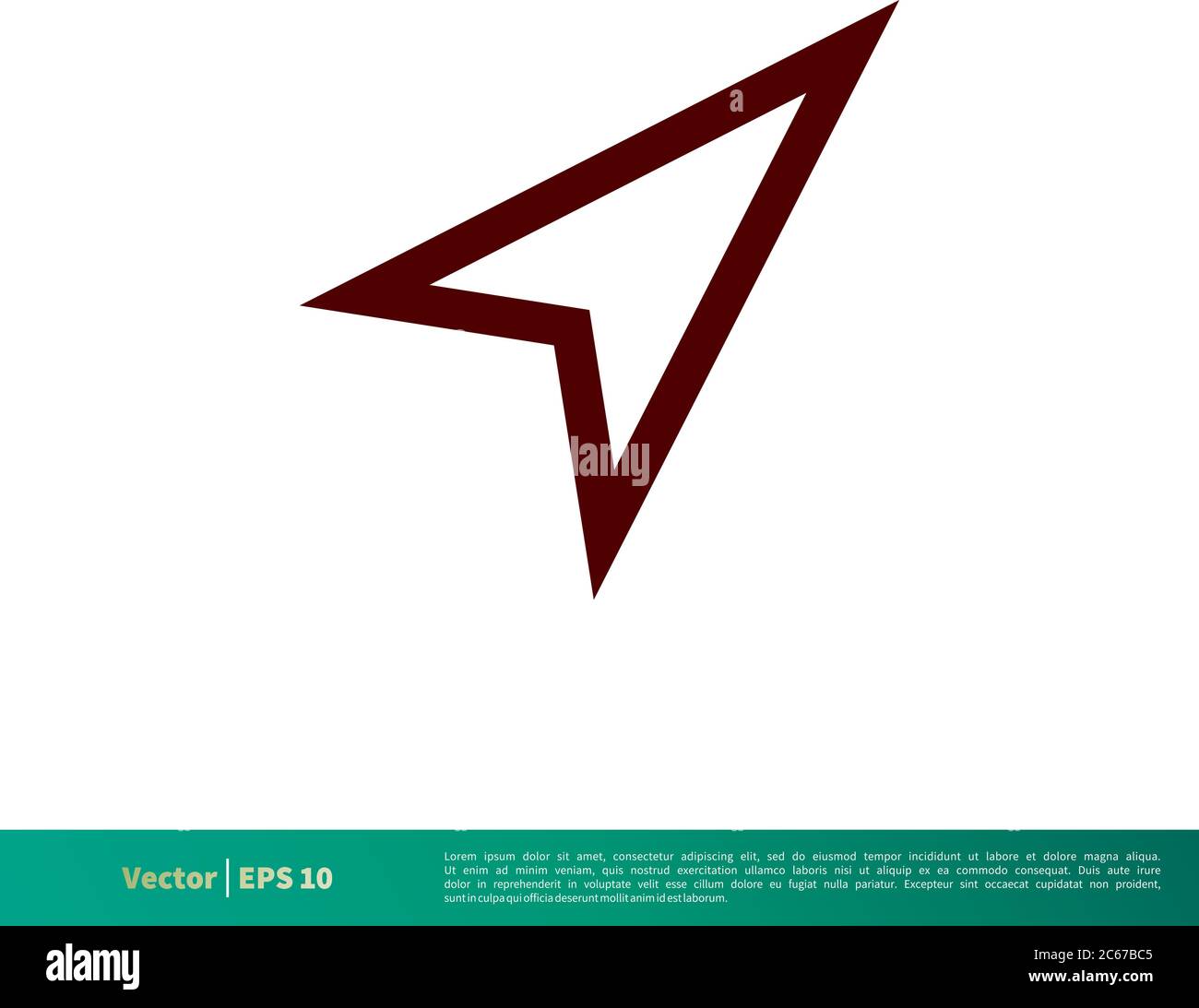 Arrow Pointer Icon Vector Logo Template Illustration Design. Editable Vector EPS 10. Stock Vector