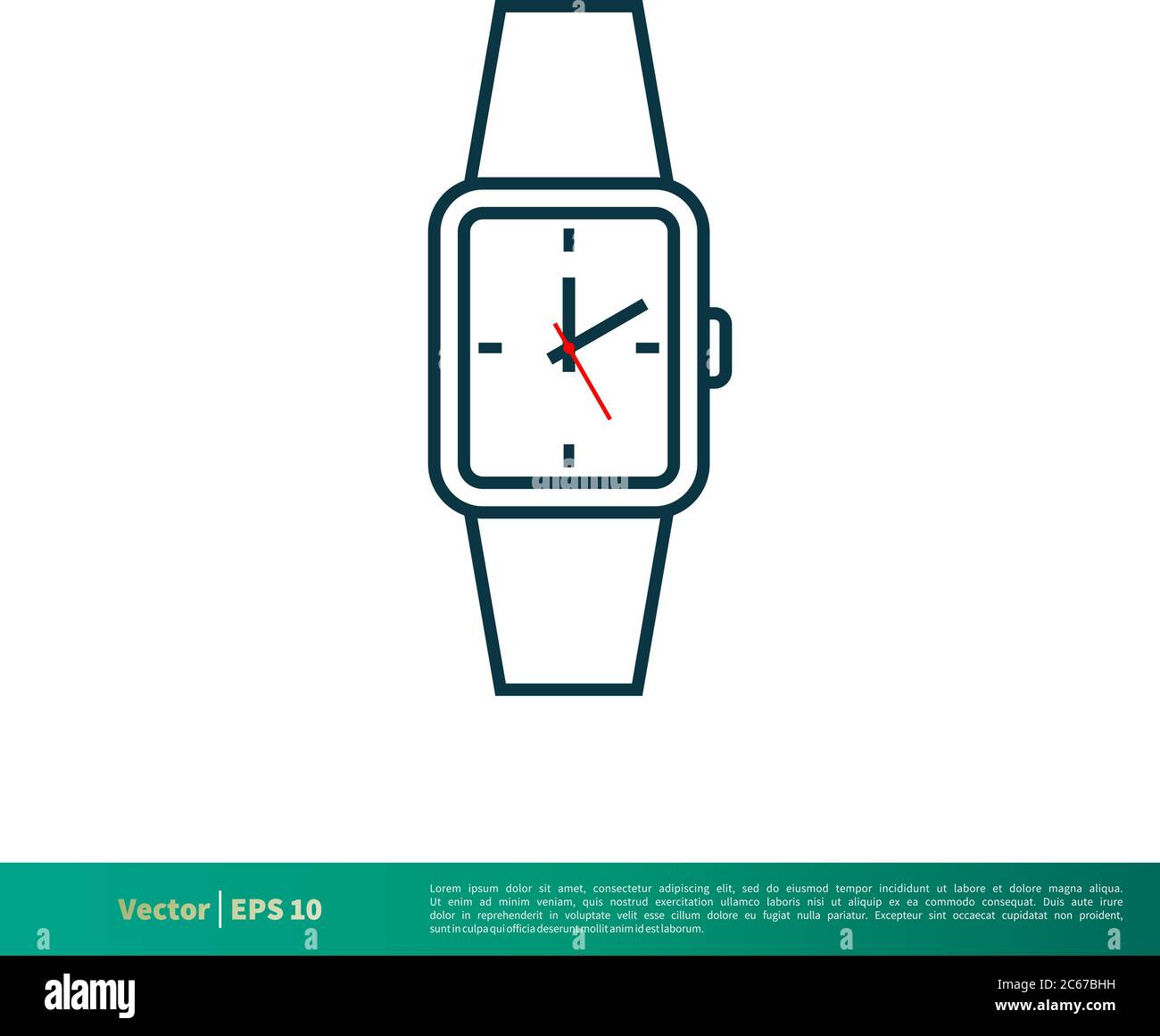 Wrist Watch Icon Vector Logo Template Illustration Design. Editable Vector EPS 10. Stock Vector