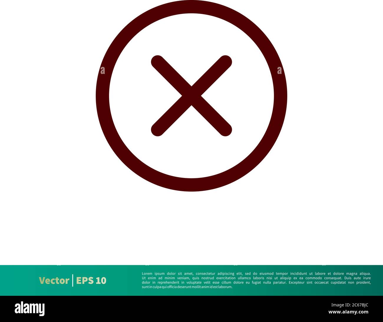 Cross Icon Vector Logo Template Illustration Design. Editable Vector EPS 10. Stock Vector