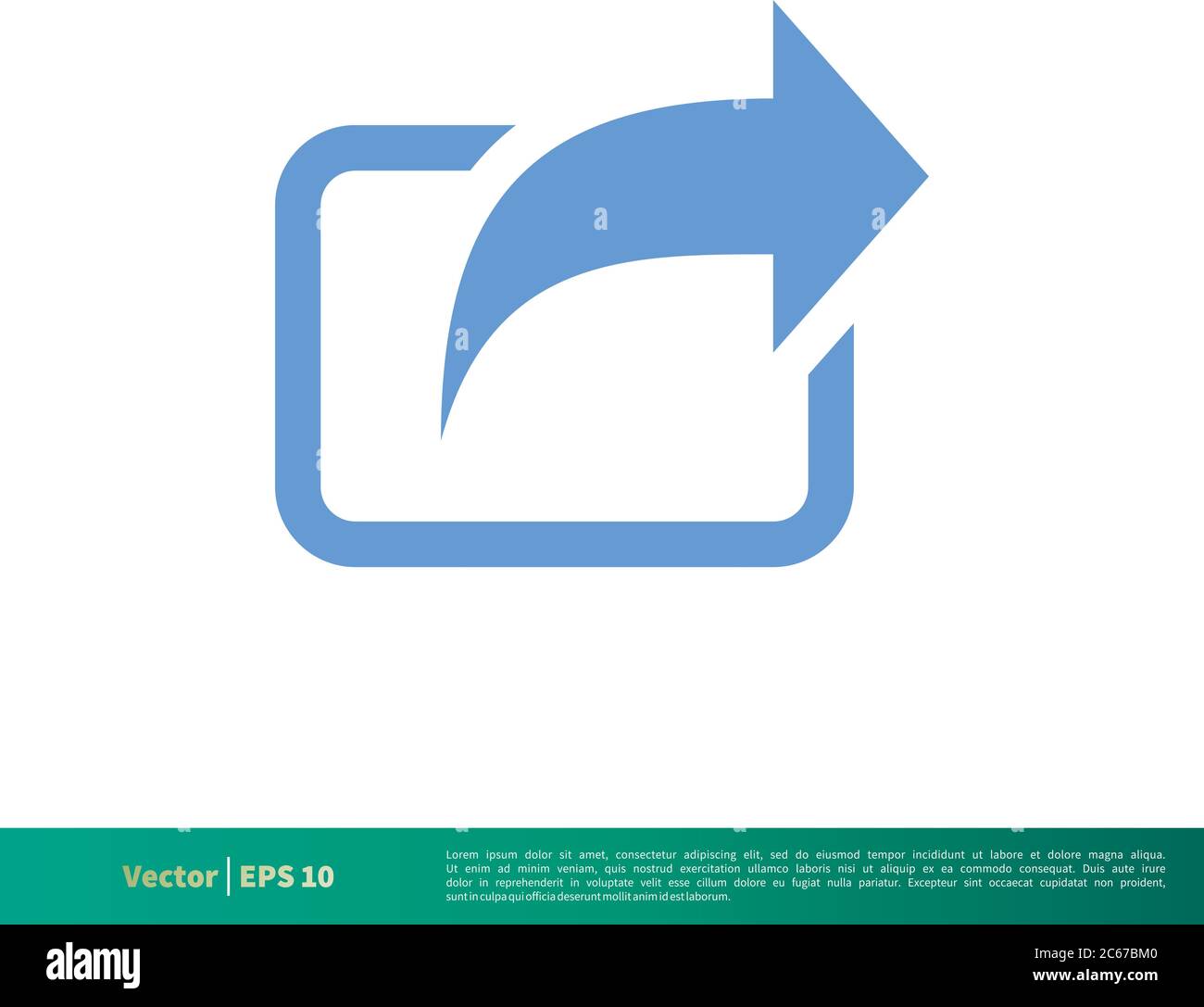 Share Arrow Icon Vector Logo Template Illustration Design. Editable Vector EPS 10. Stock Vector