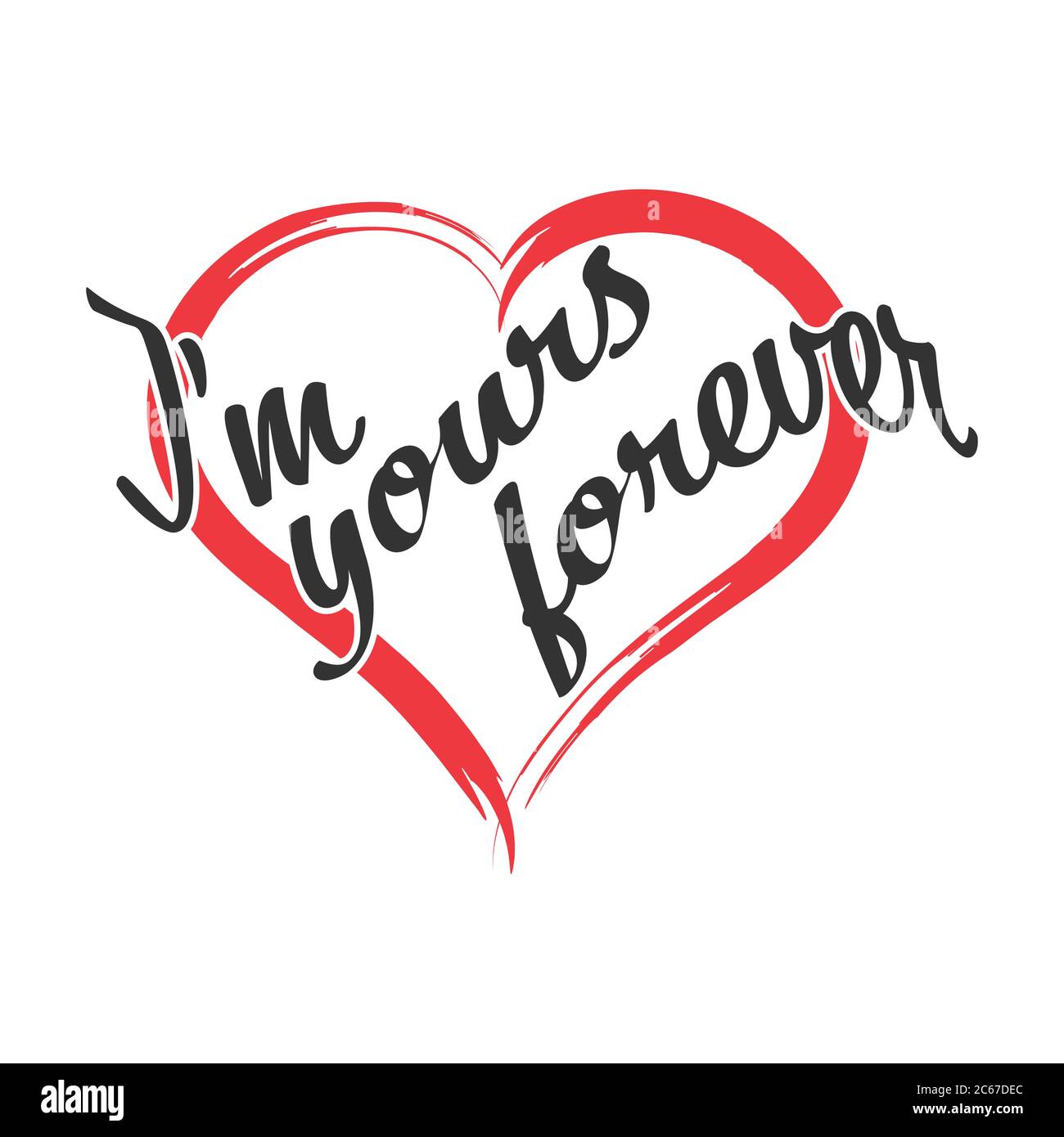 Yours forever Stock Vector Images - Alamy