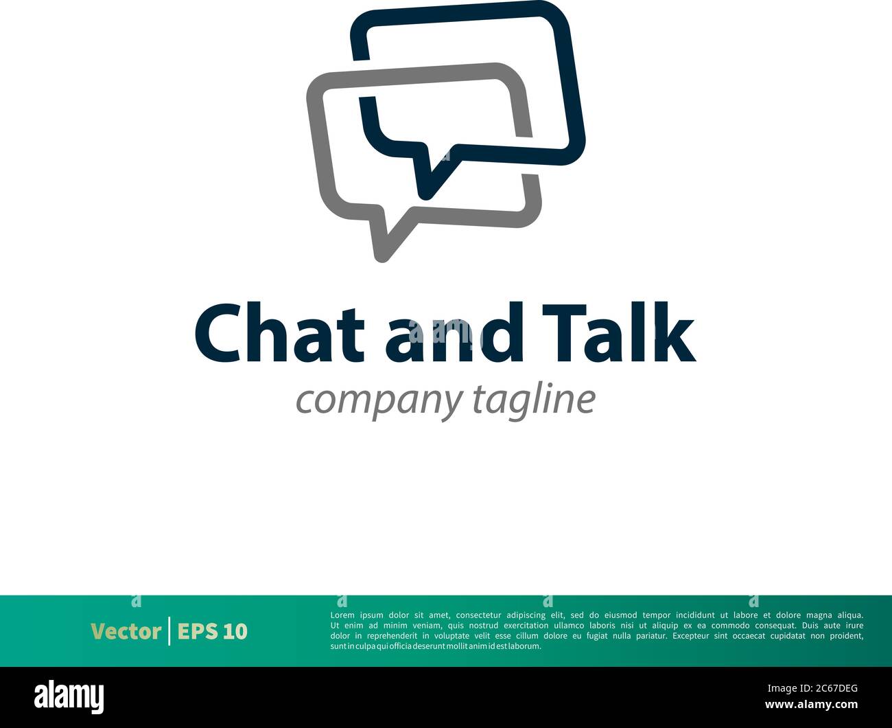 Chat, Talk, Speech Bubble Icon Vector Logo Template Illustration Design. Editable Vector EPS 10. Stock Vector