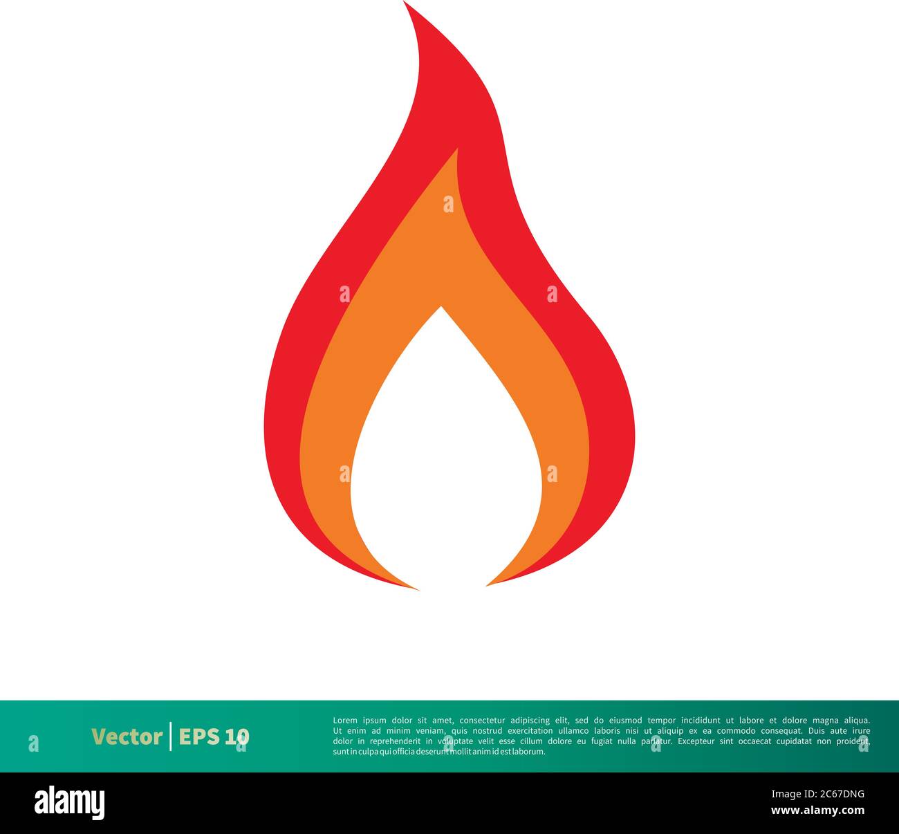 Flame Fire Icon Vector Logo Template Illustration Design. Editable ...