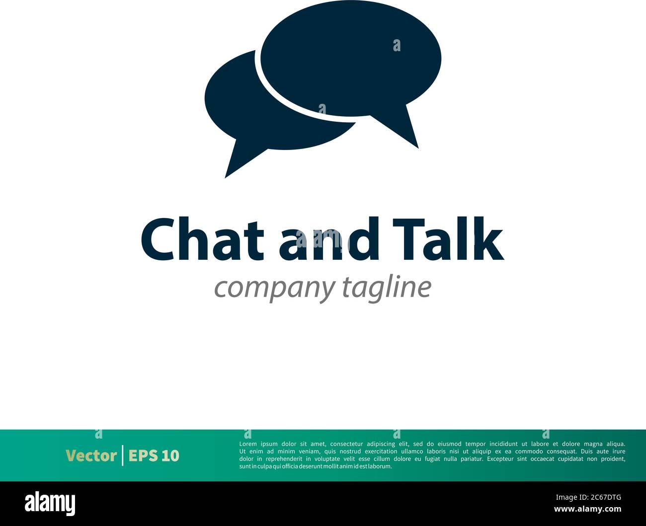 Chat, Talk, Speech Bubble Icon Vector Logo Template Illustration Design. Editable Vector EPS 10. Stock Vector