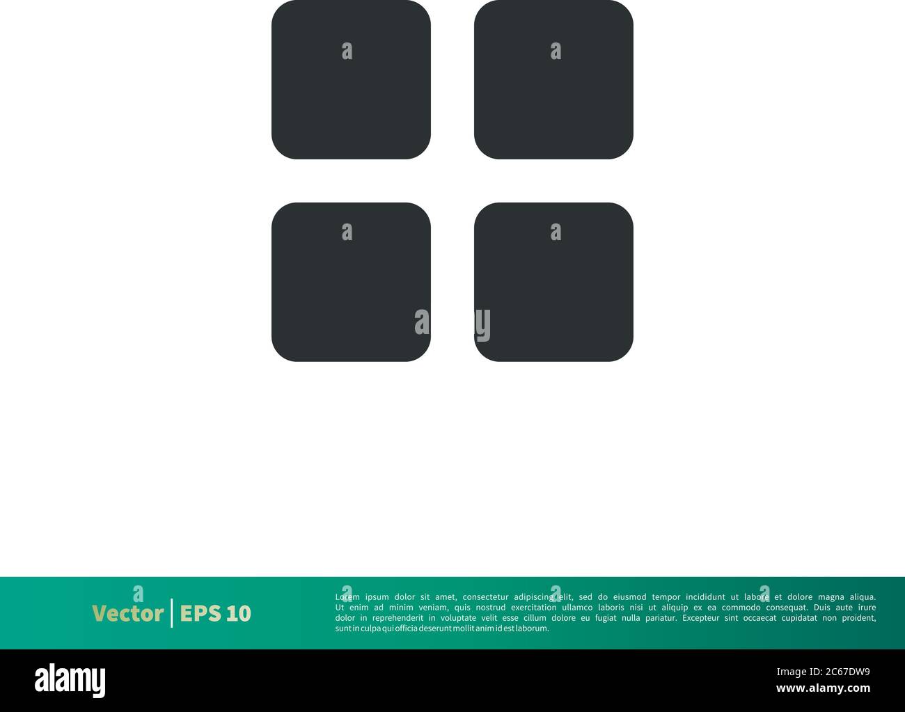 Menu Interface - UI Icon Vector Logo Template Illustration Design. Editable Vector EPS 10. Stock Vector
