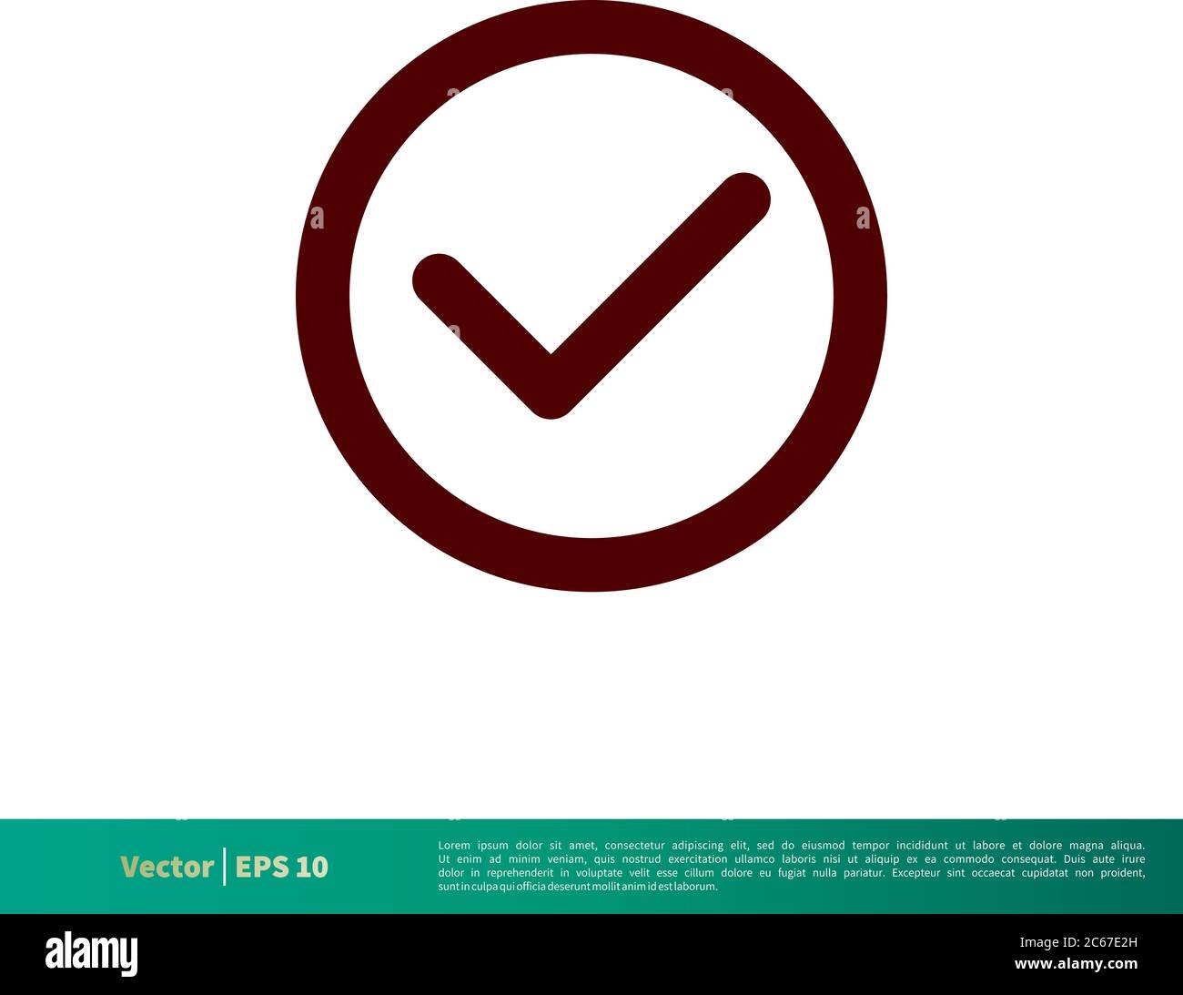 Checklist, Check Mark Icon Vector Logo Template Illustration Design. Editable Vector EPS 10. Stock Vector