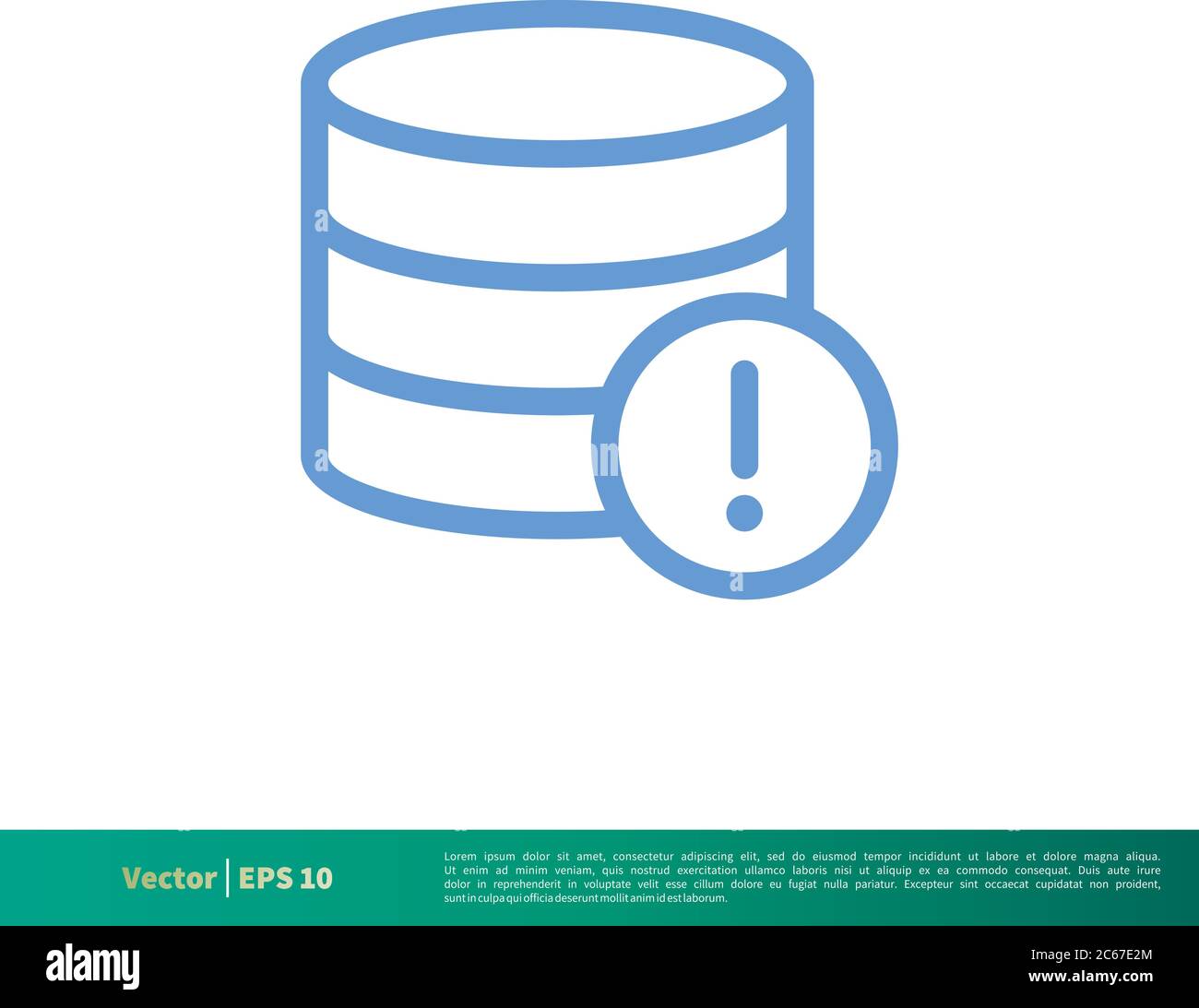 Database Server Icon Vector Logo Template Illustration Design. Editable Vector EPS 10. Stock Vector