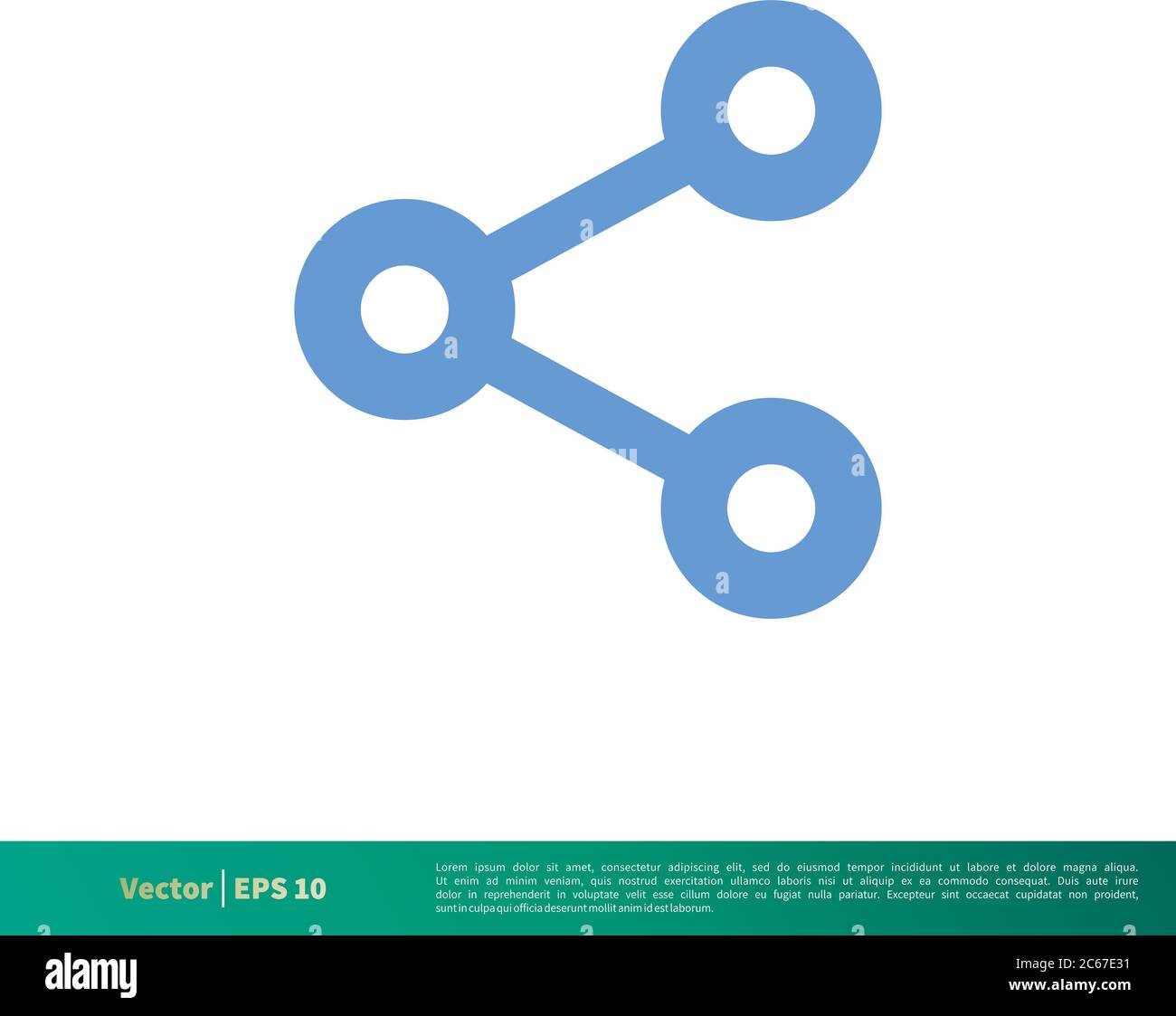 Share Data Icon Vector Logo Template Illustration Design. Editable Vector EPS 10. Stock Vector