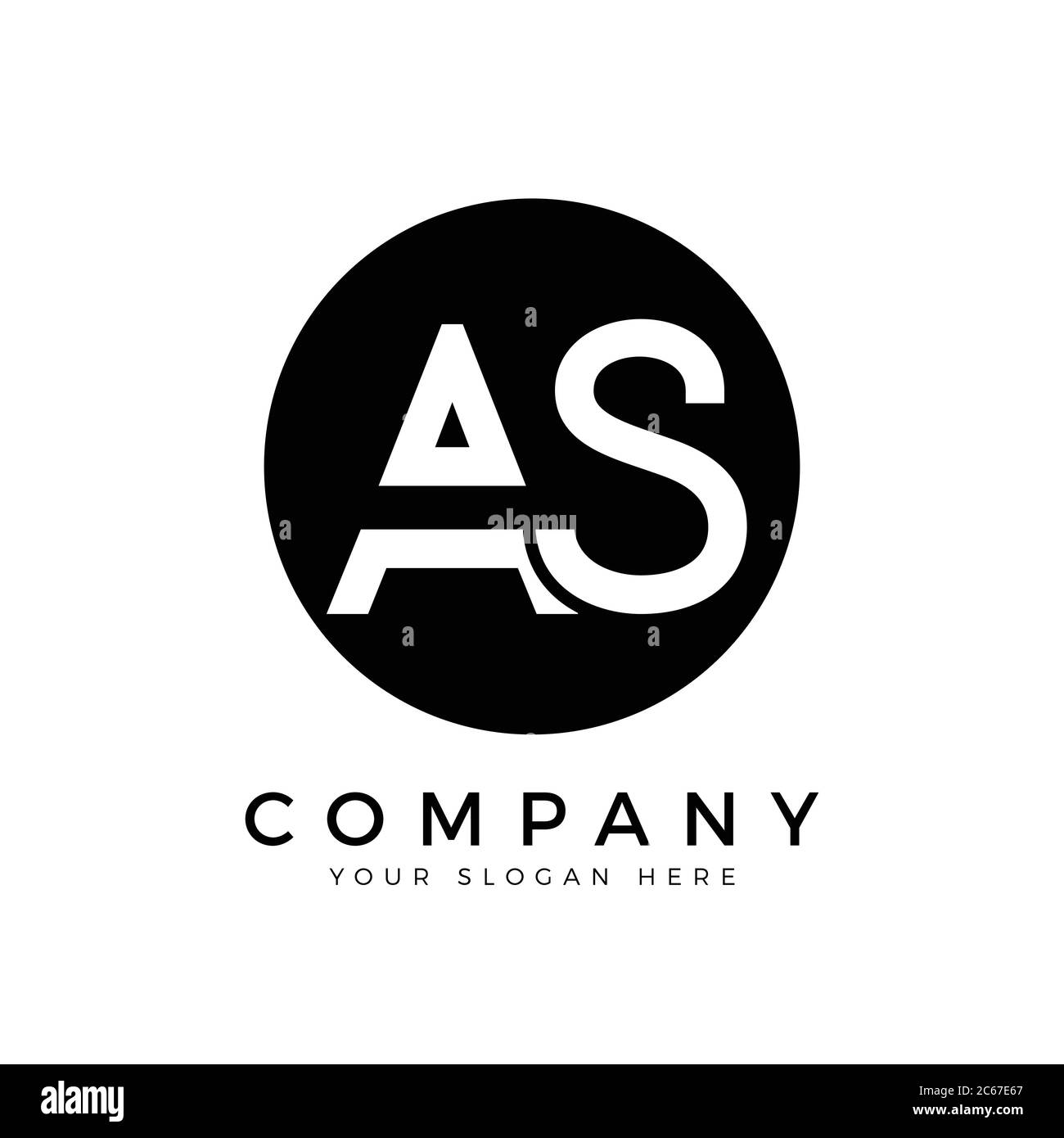 As logo design business typography vector template creative linked