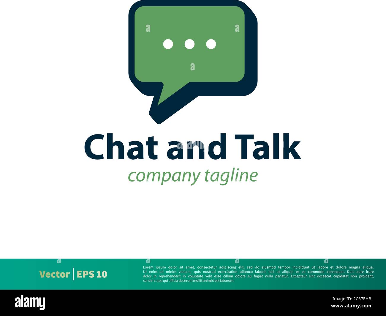 Chat, Talk, Speech Bubble Icon Vector Logo Template Illustration Design. Editable Vector EPS 10. Stock Vector