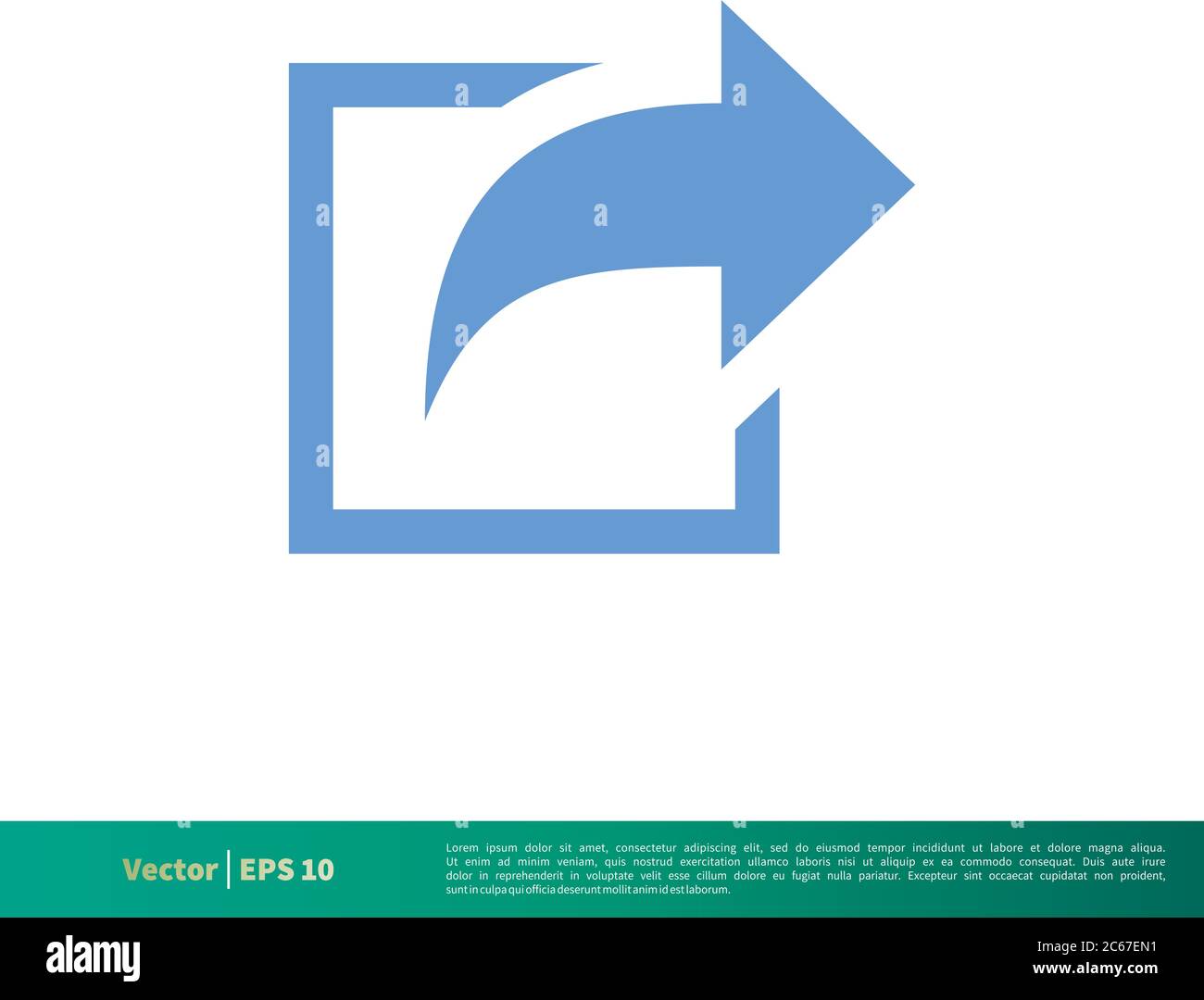 Share Arrow Icon Vector Logo Template Illustration Design. Editable Vector EPS 10. Stock Vector