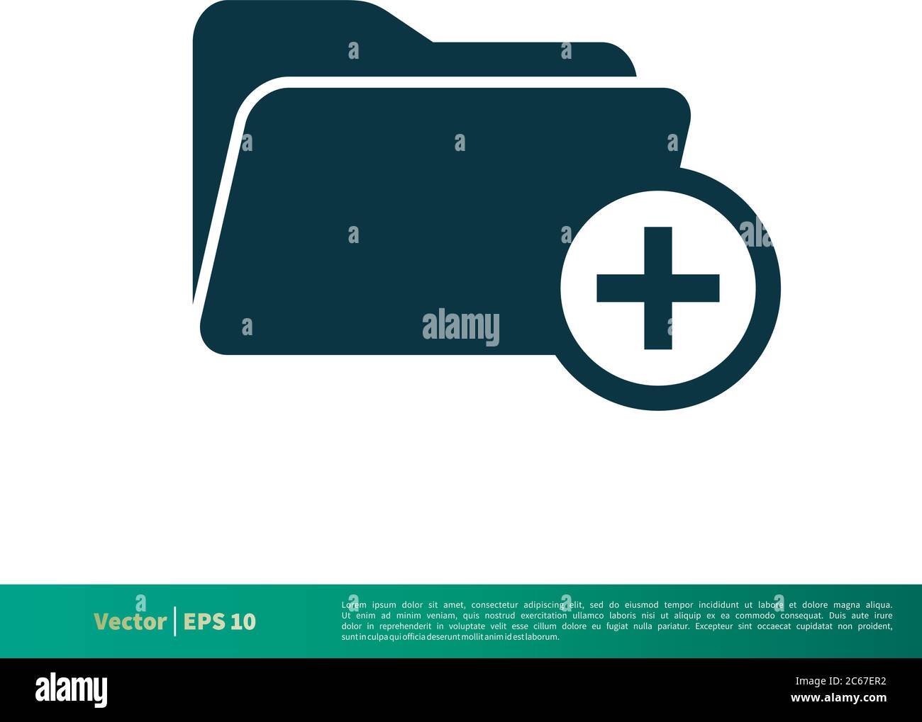 Add folder icon logo hi-res stock photography and images - Alamy