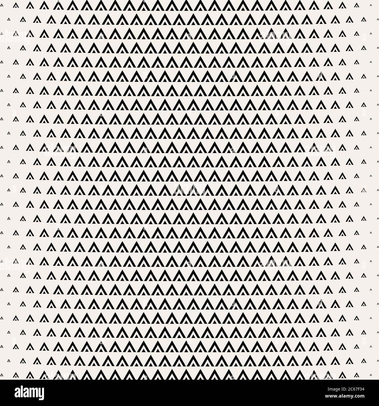 Geometric monochrome pattern. Endless composition from triangles. Hipster print. Vector illustration. Stock Vector