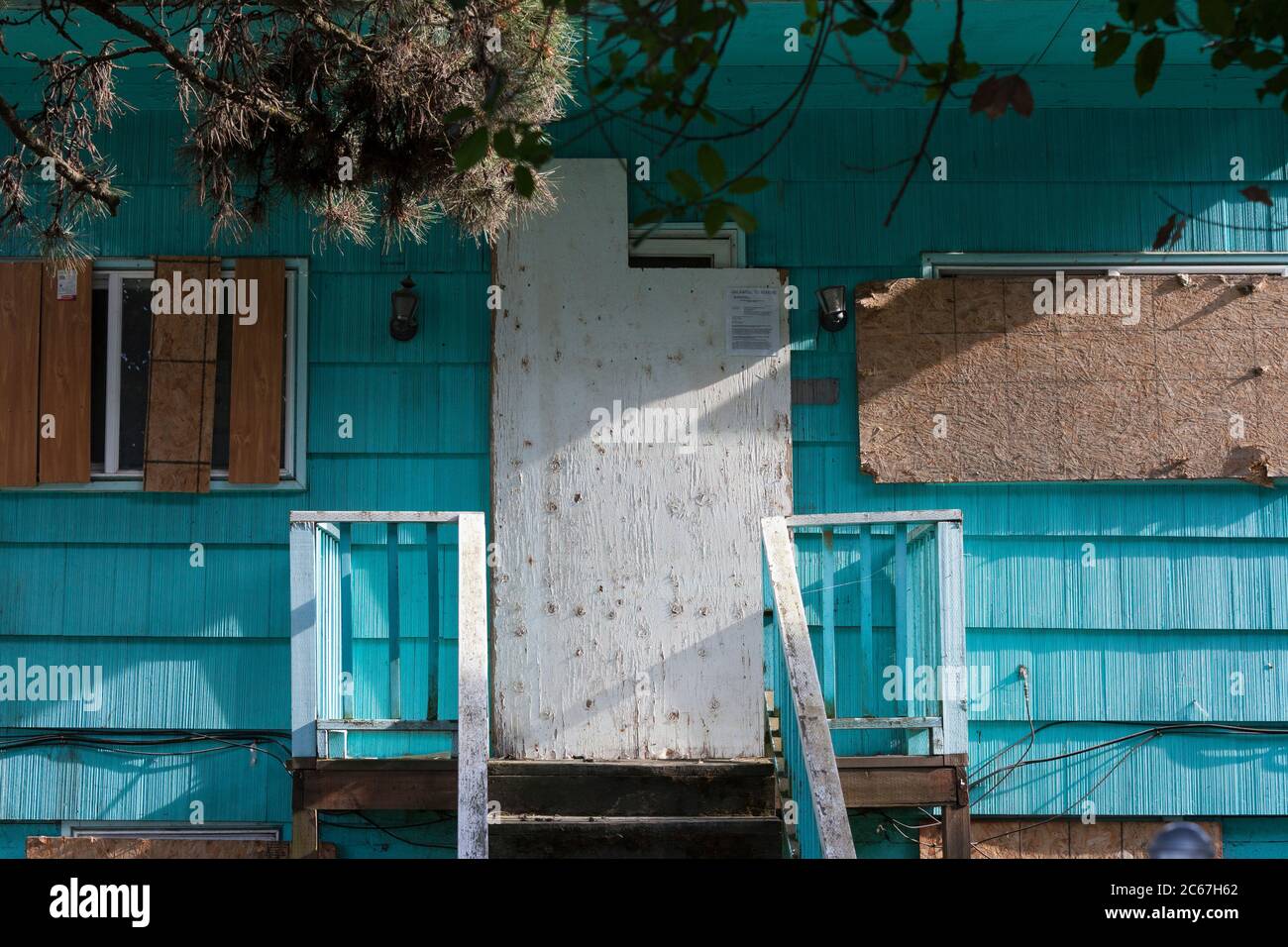 An abandoned home in Seattle's South Park Neighborhood has an emergency