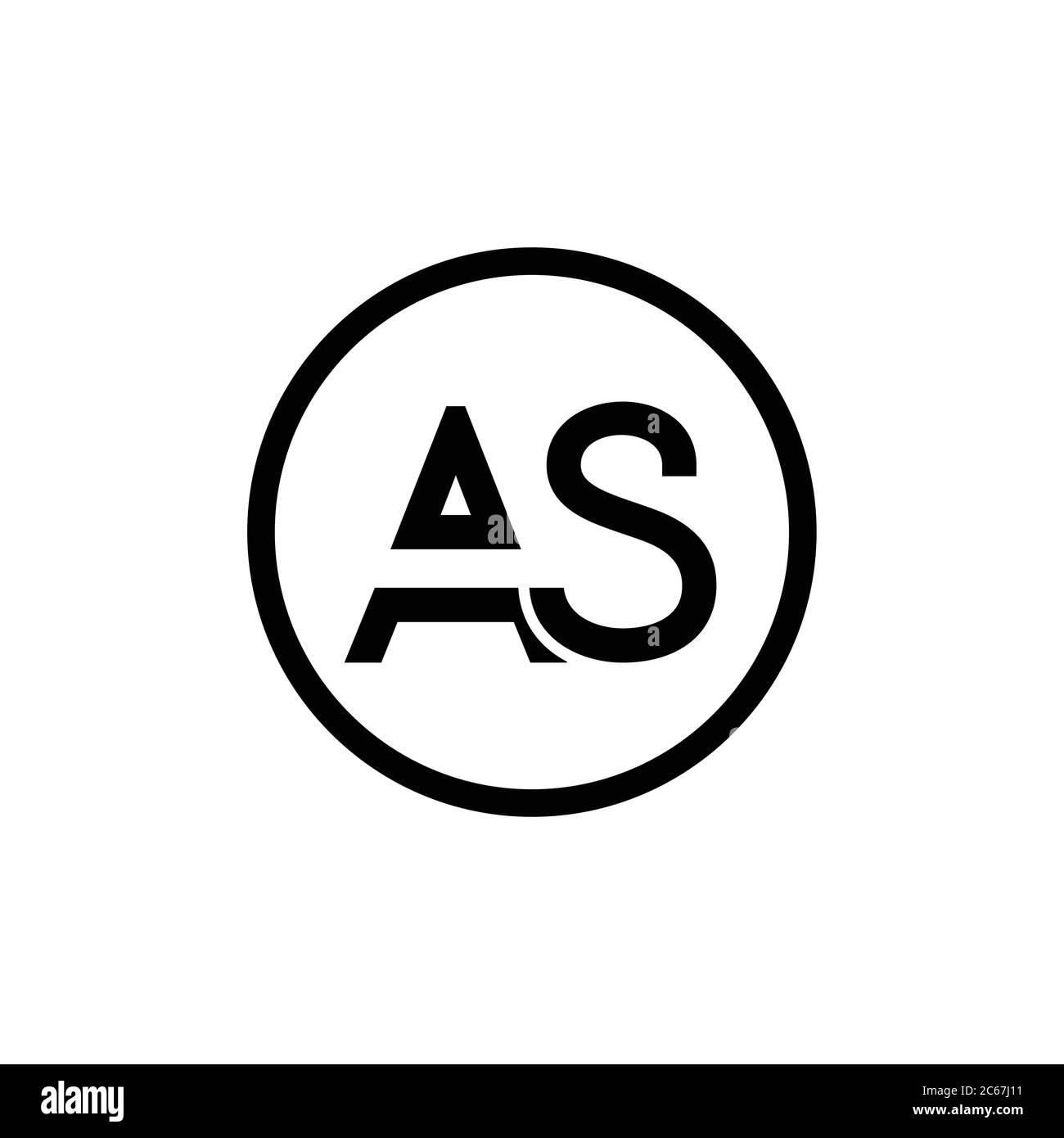 as-logo-design-business-typography-vector-template-creative-linked