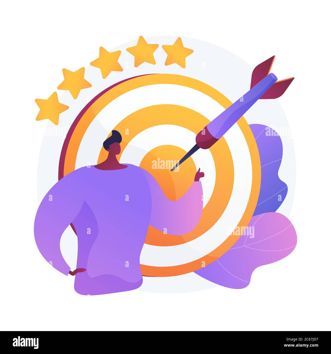 Targeted marketing vector concept metaphor Stock Vector Image & Art - Alamy