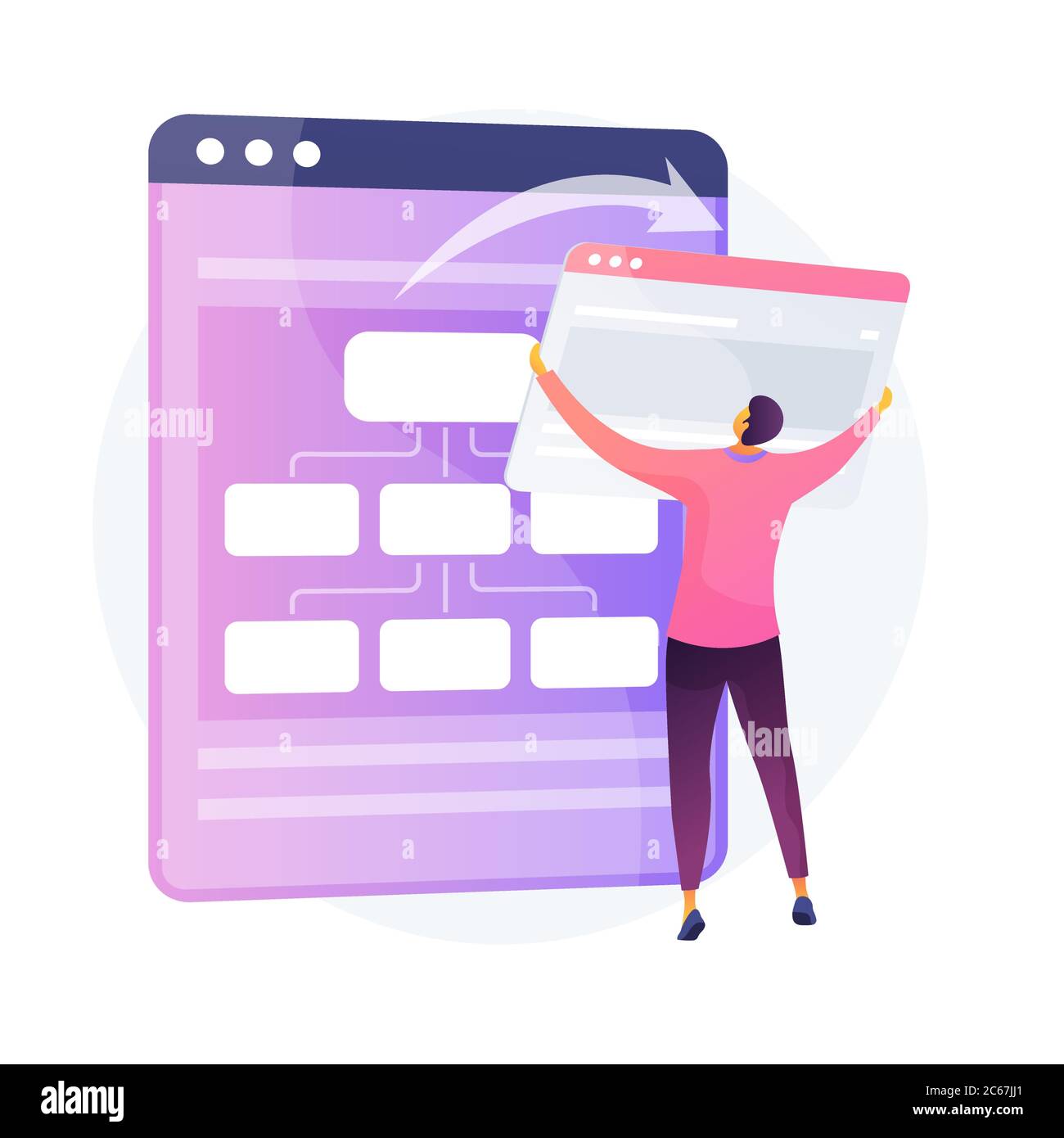 Cloud computing service, web hosting vector concept metaphor Stock ...