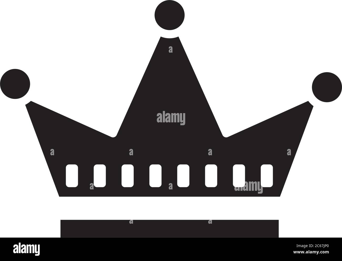 royal crown of viscount silhouette style icon vector illustration