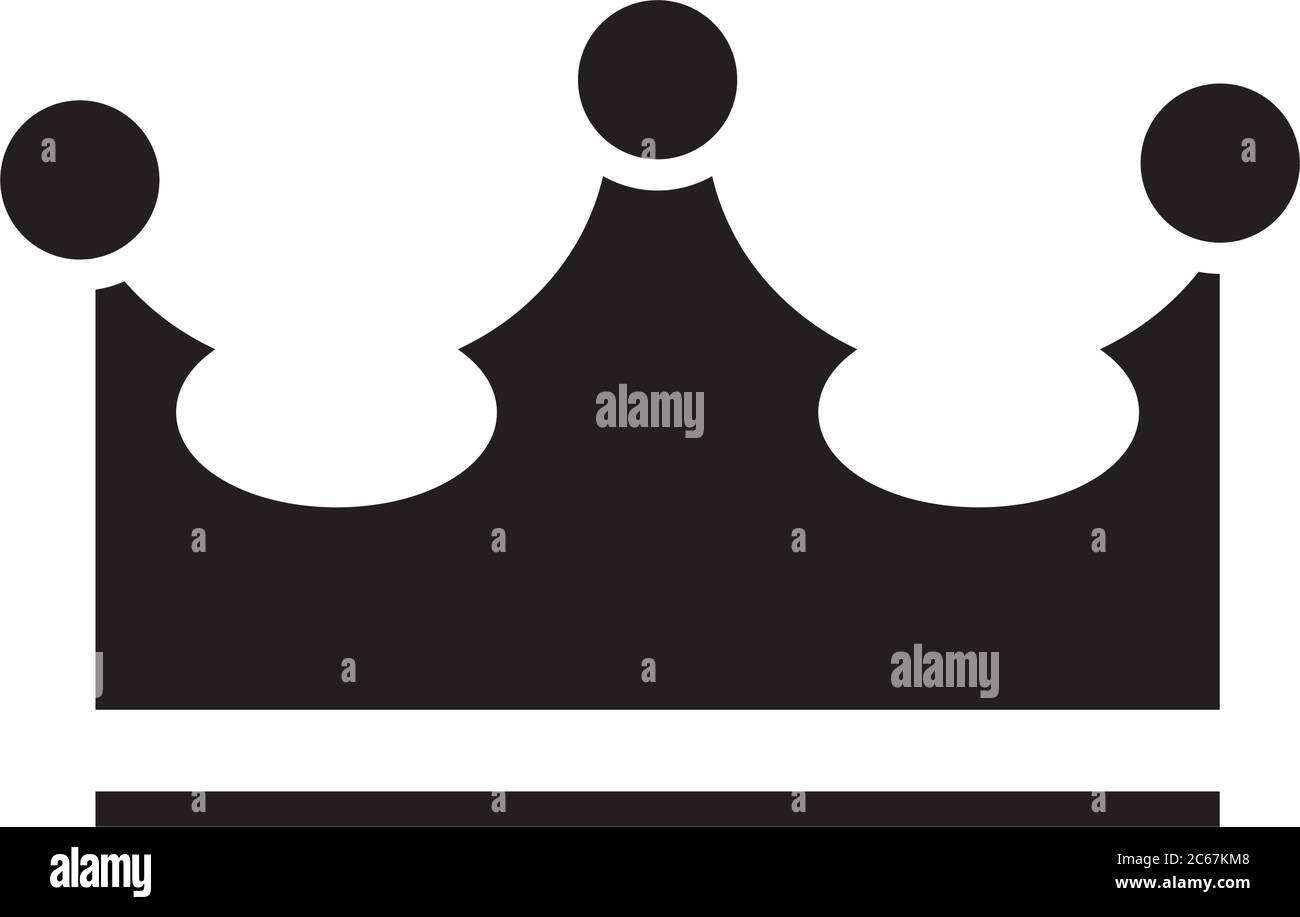 royal crown of viscount silhouette style icon vector illustration