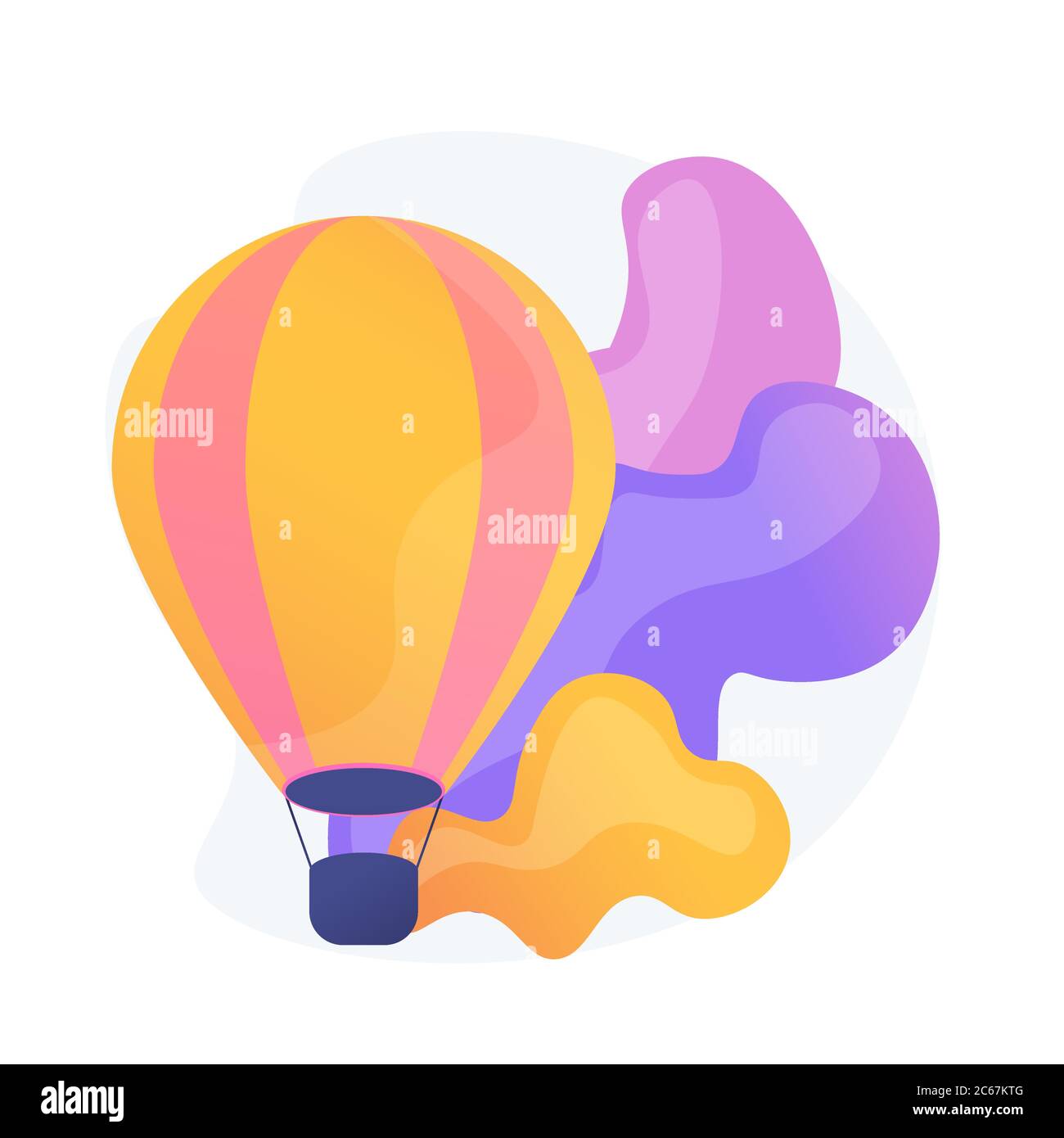 Hot air balloon vector concept metaphor Stock Vector Image & Art Alamy