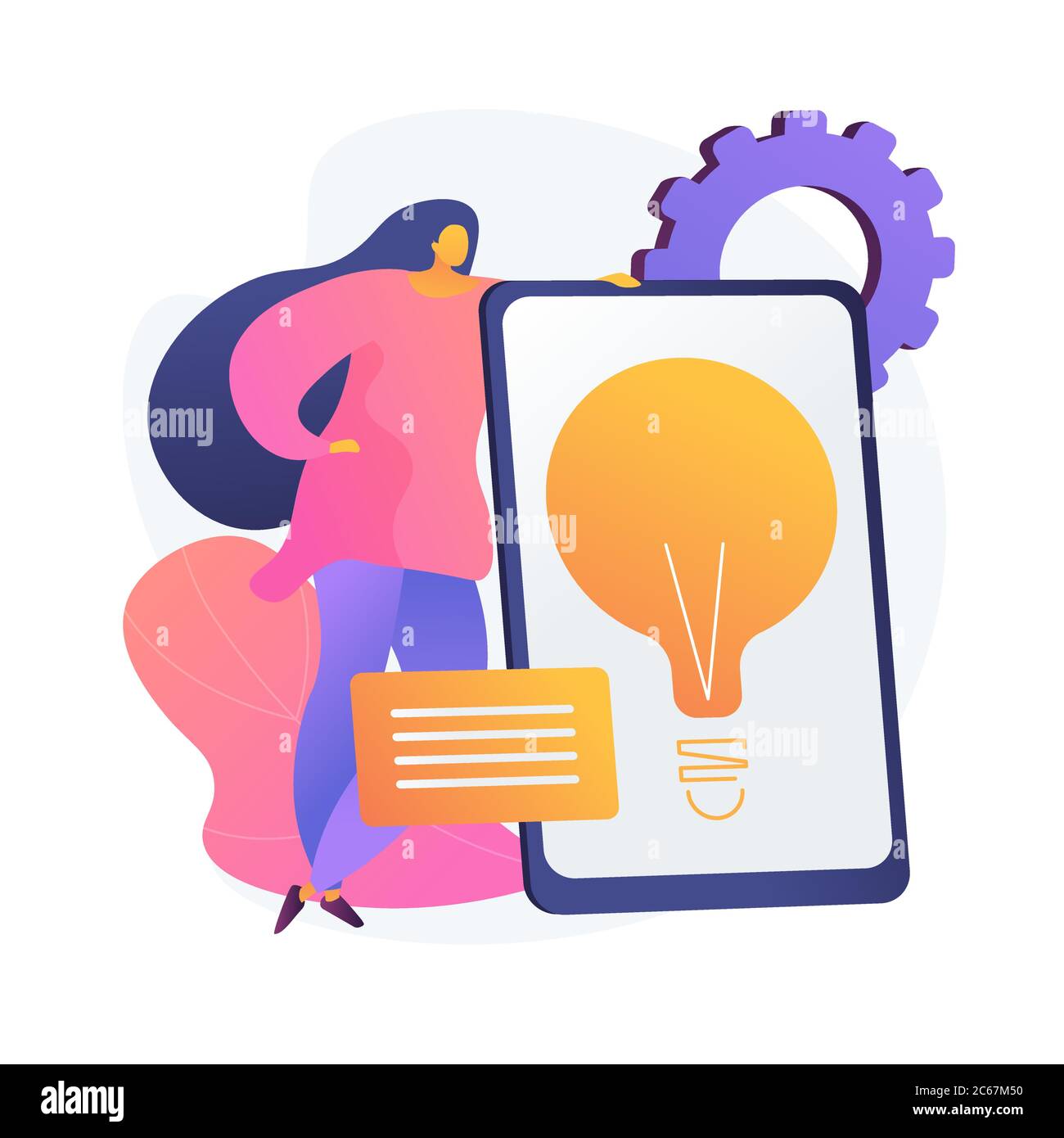 Creative business solution presentation vector concept metaphor Stock ...