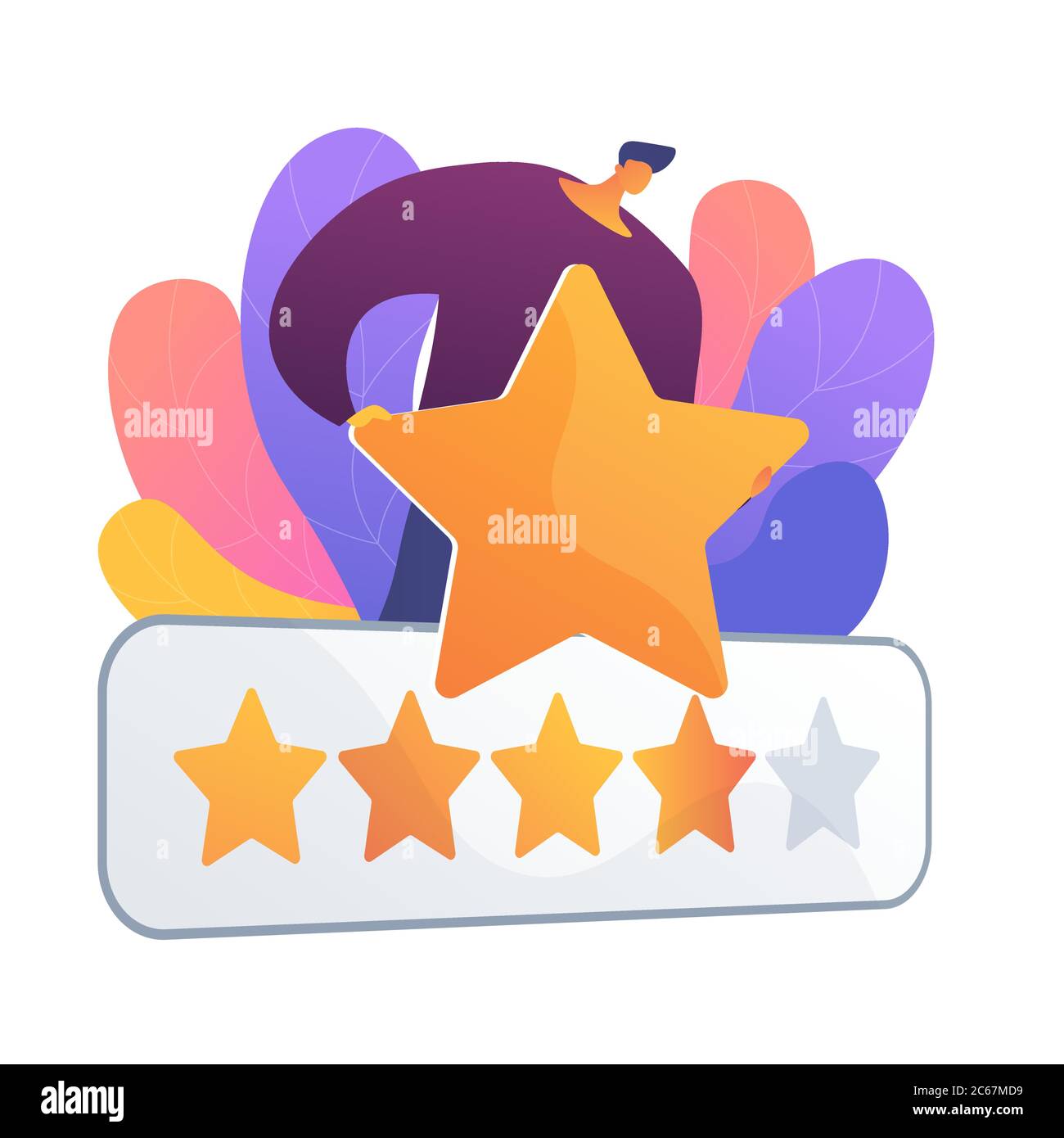 Five star grading vector concept metaphor Stock Vector Image & Art - Alamy