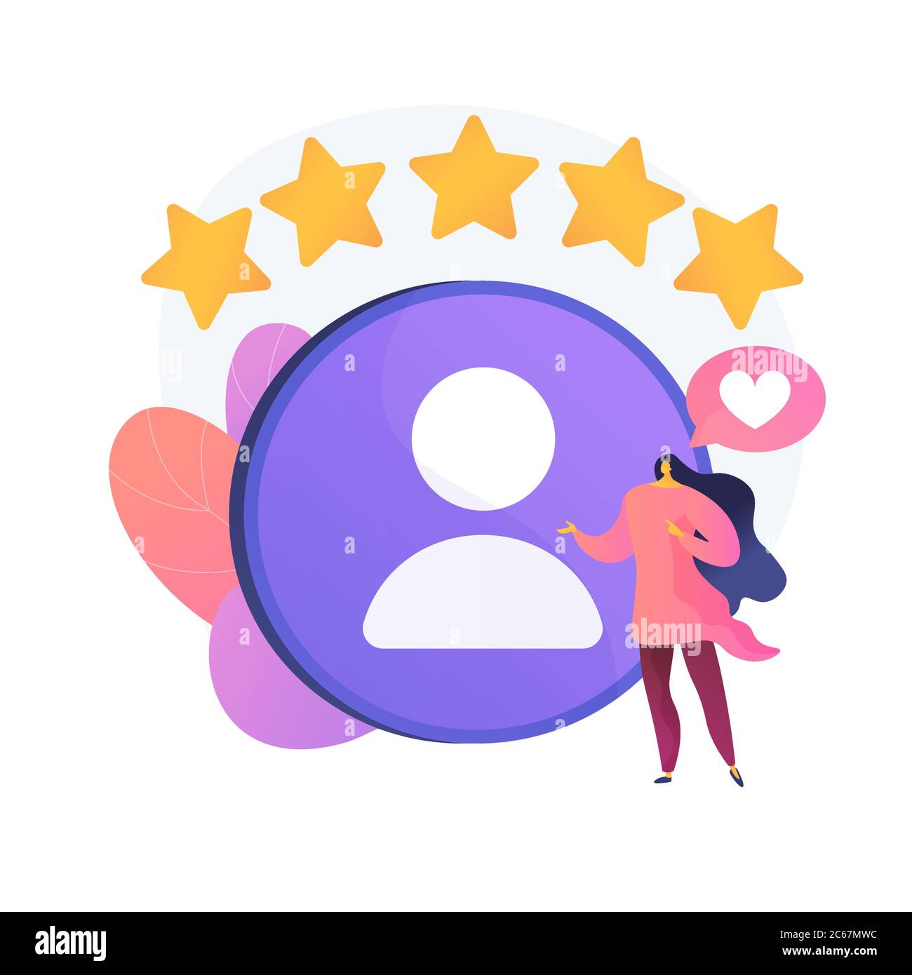 Profile rating vector concept metaphor Stock Vector