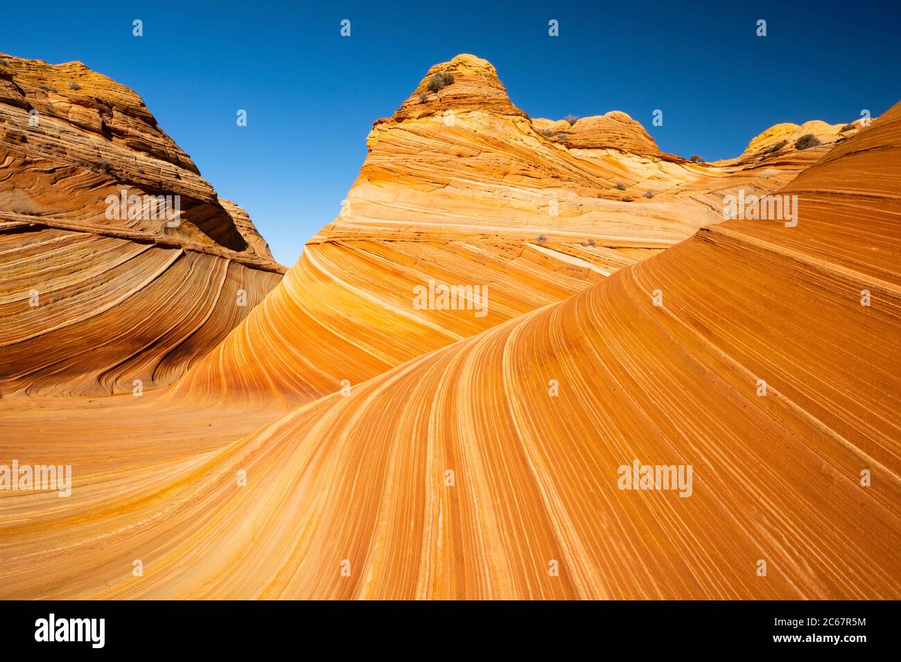 Scenic landscape with rock formations, Arizona, USA Stock Photo
