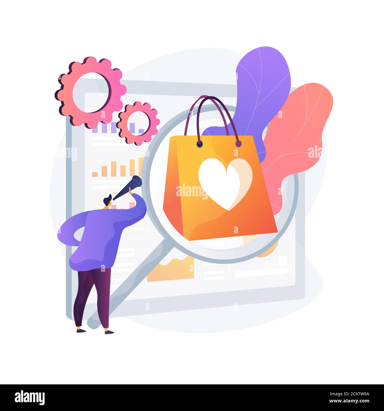 Market Research Studies Abstract Concept Vector Illustration Stock
