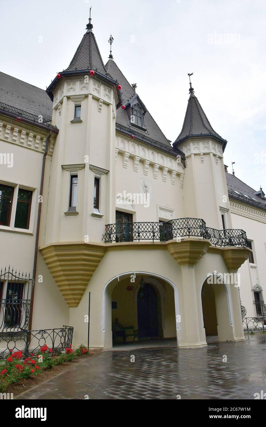 Karolyi castle in Carei, Romania, Europe. Károlyi-kastély Nagykárolyban. Stock Photo