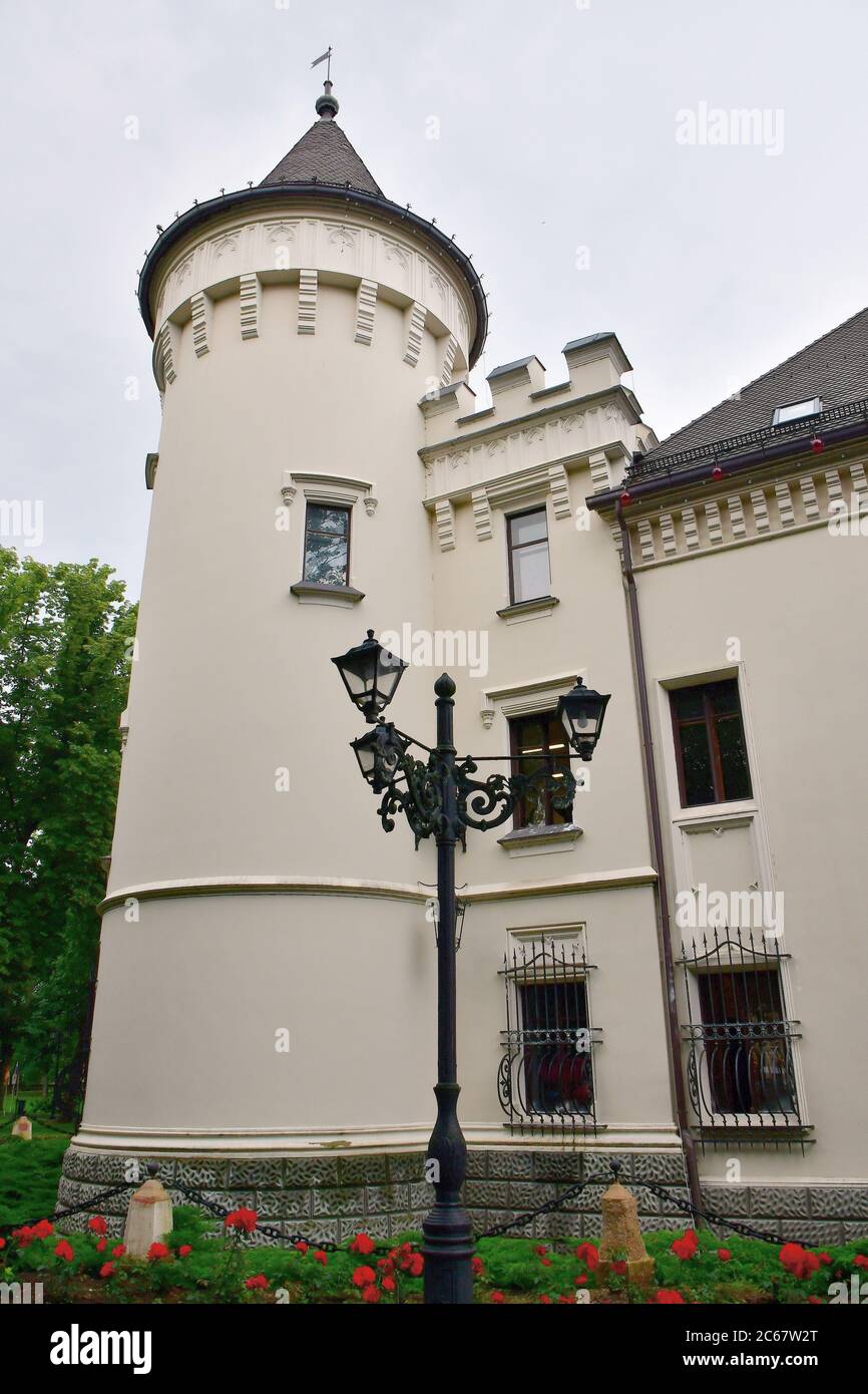 Karolyi castle in Carei, Romania, Europe. Károlyi-kastély Nagykárolyban. Stock Photo