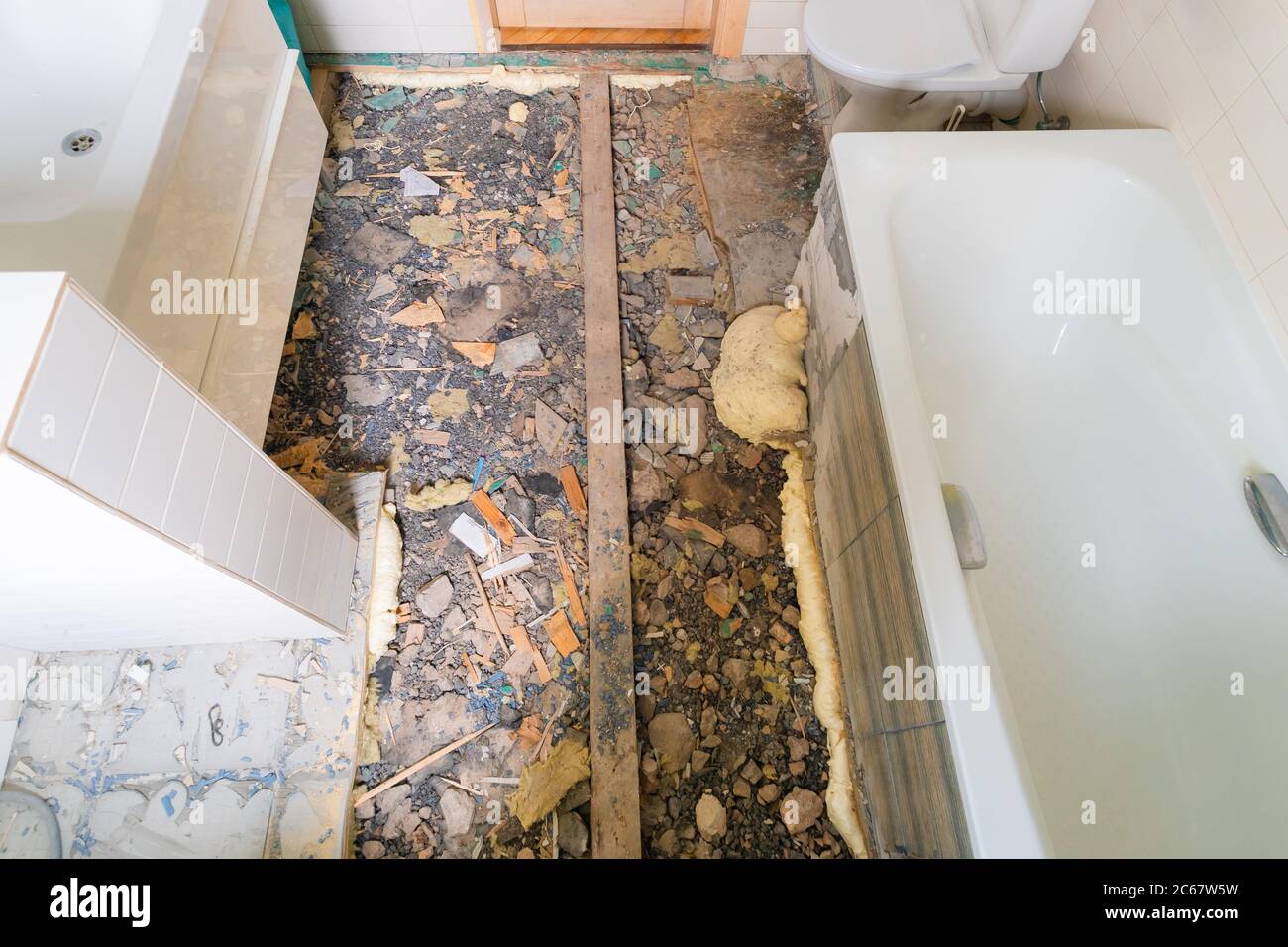 Reconstruction Of Bathroom High Resolution Stock Photography And Images Alamy