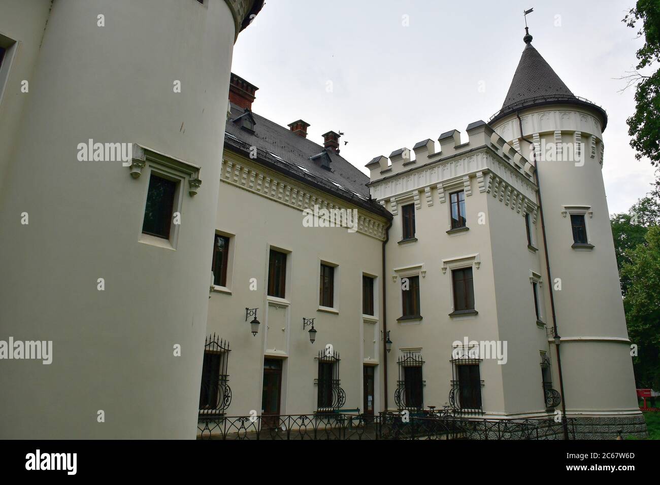 Karolyi castle in Carei, Romania, Europe. Károlyi-kastély Nagykárolyban. Stock Photo