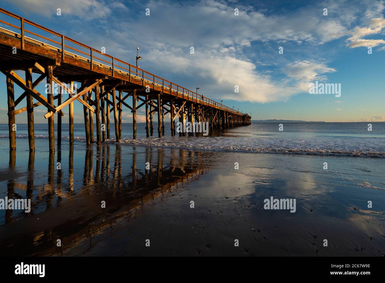Goleta Beach Goleta Beach Pier, California, USA Stock Photo - Alamy