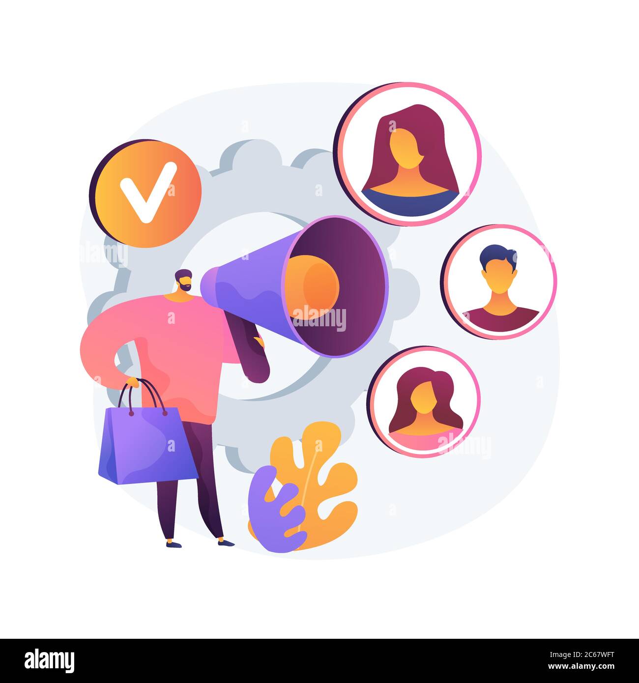 Brand advocate abstract concept vector illustration Stock Vector Image ...