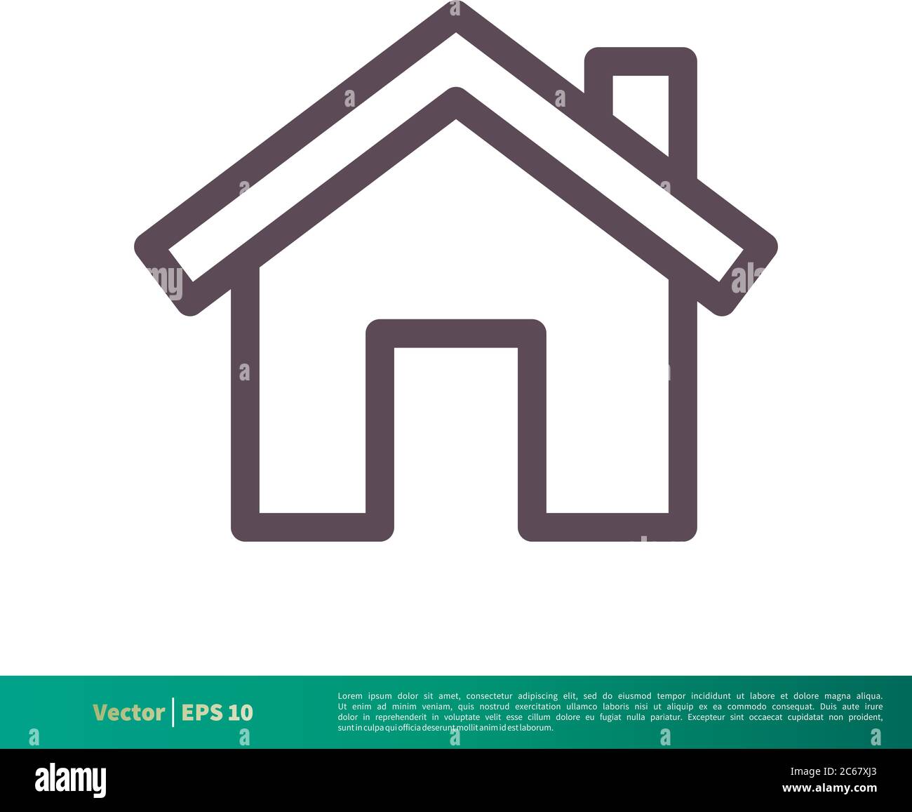 Home or House, Building, Real Estate Icon Vector Logo Template ...