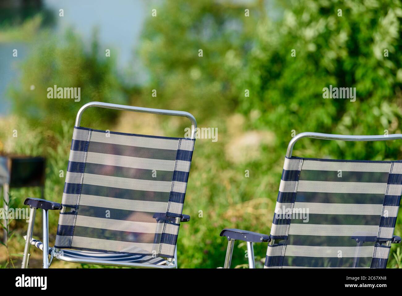 Striped chairs hi-res stock photography and images - Alamy