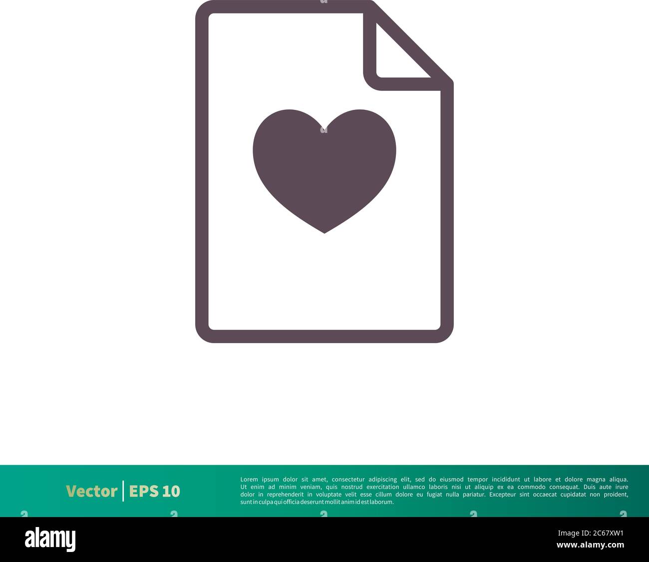 Love Letter Icon Vector Logo Template Illustration Design. Editable Vector EPS 10. Stock Vector