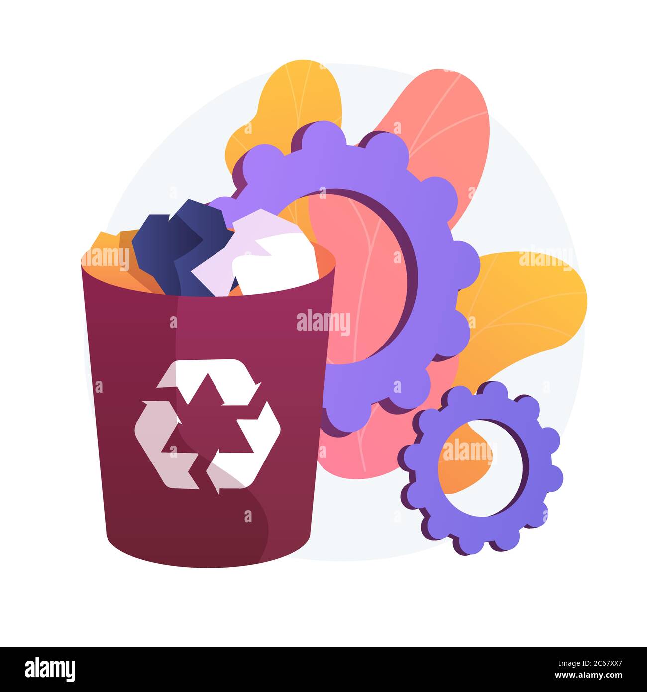 Paper waste bin vector concept metaphor Stock Vector Image & Art Alamy