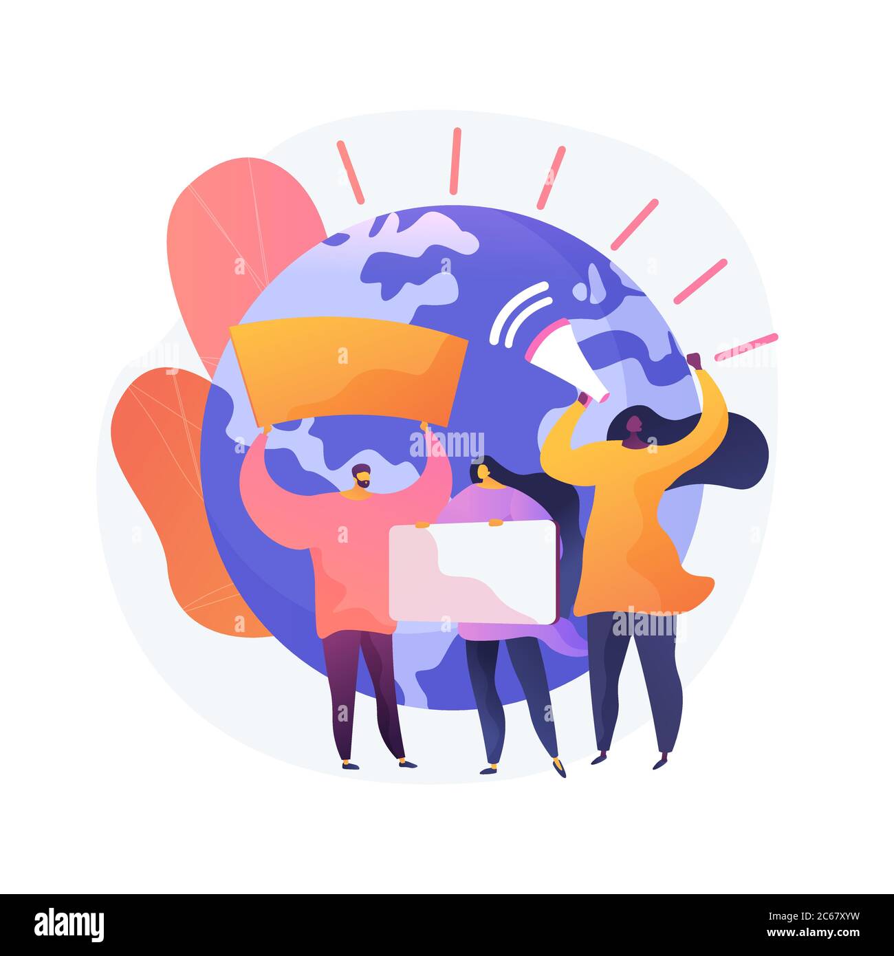 Ecology activists vector concept metaphor Stock Vector Image & Art - Alamy