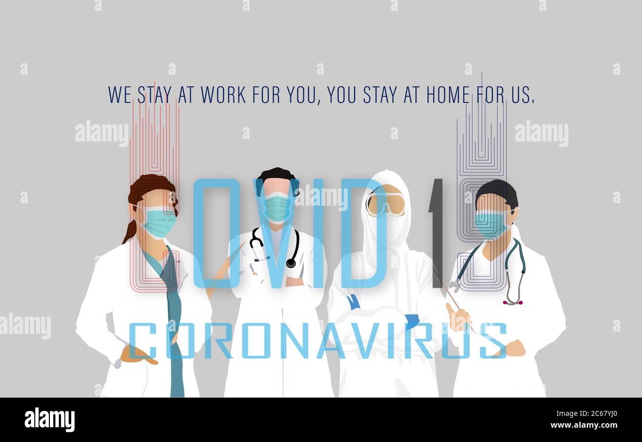 International Nurses Day poster showing a team of healthcare workers in ...