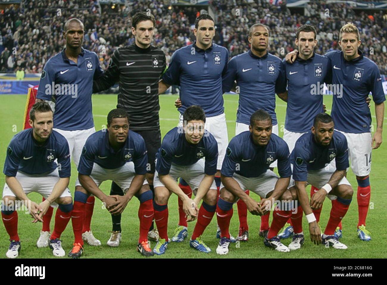 Team France During the Qualification EURO 2012  , France - Bosnie -  on Octocber 11, 2011 in Stade de France, Paris - Photo Laurent Lairys / DPPI Stock Photo
