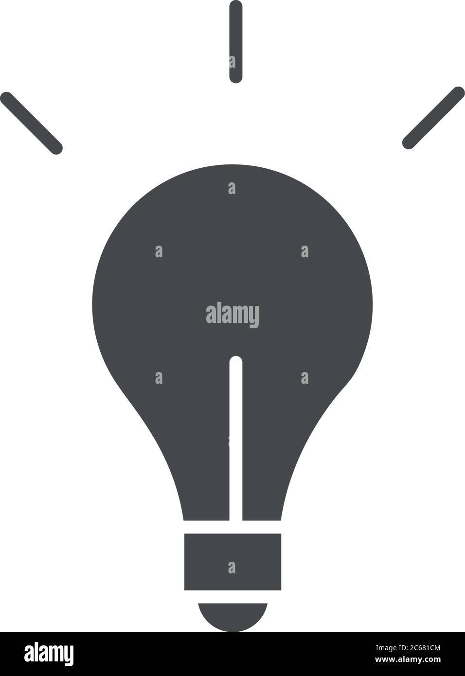 light bulb creativity idea line style icon vector illustration Stock ...