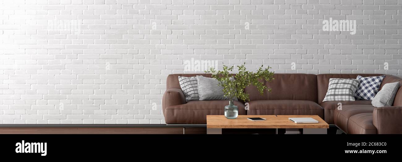White Brick Wall Living Room / Living Rooms With Exposed Brick Walls / It could go with its elegance and rustic style, or a combination of them.